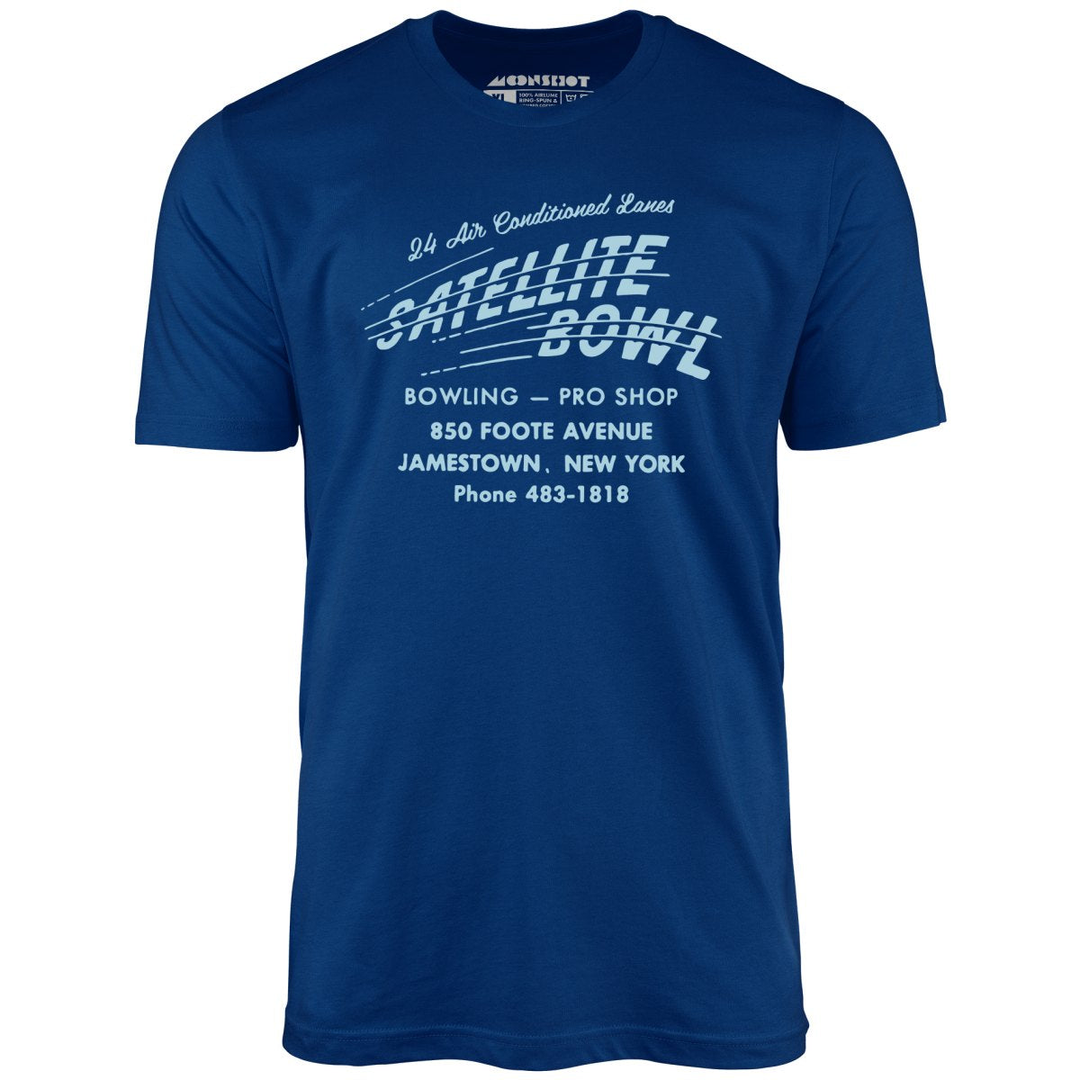 Satellite Bowl - Jamestown, NY - Vintage Bowling Alley - Unisex T-Shirt