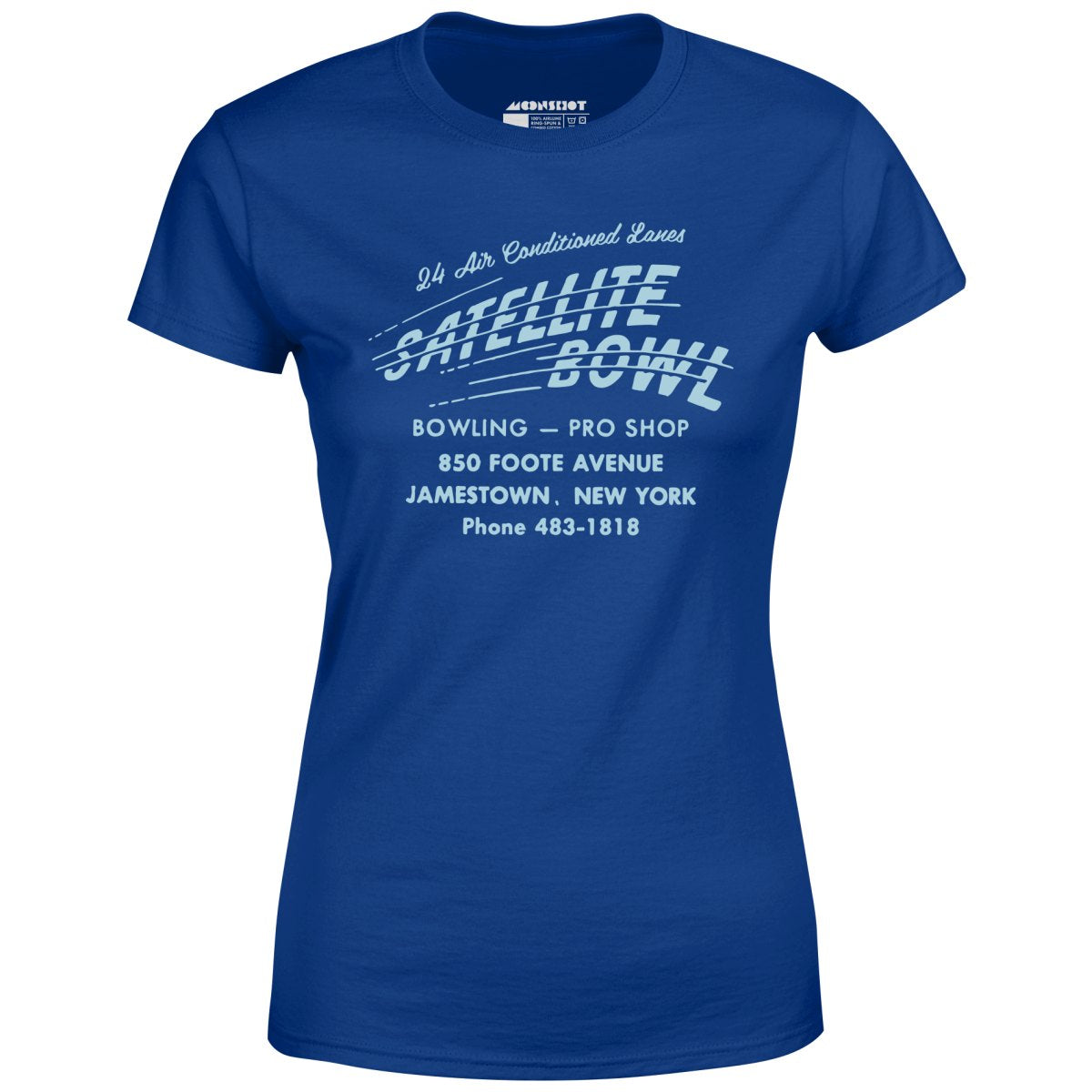 Satellite Bowl - Jamestown, NY - Vintage Bowling Alley - Women's T-Shirt