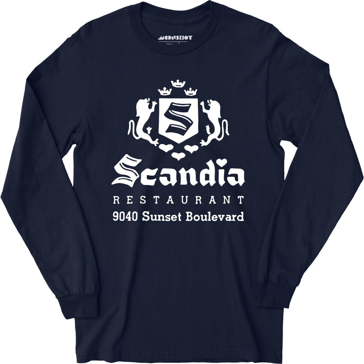 Scandia - West Hollywood, CA - Vintage Restaurant - Long Sleeve T-Shirt