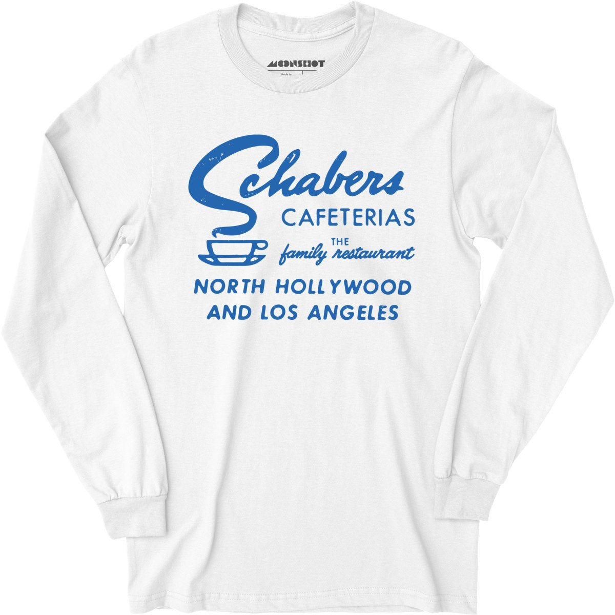 Schabers Cafeterias - Los Angeles, CA - Vintage Restaurant - Long Sleeve T-Shirt