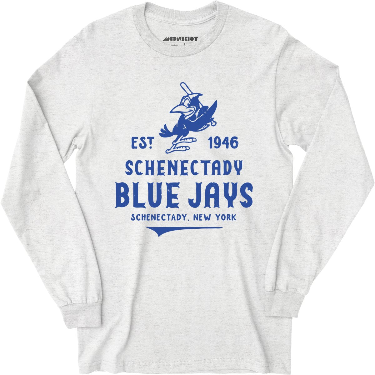 Schenectady Blue Jays - New York - Vintage Defunct Baseball Teams - Long Sleeve T-Shirt
