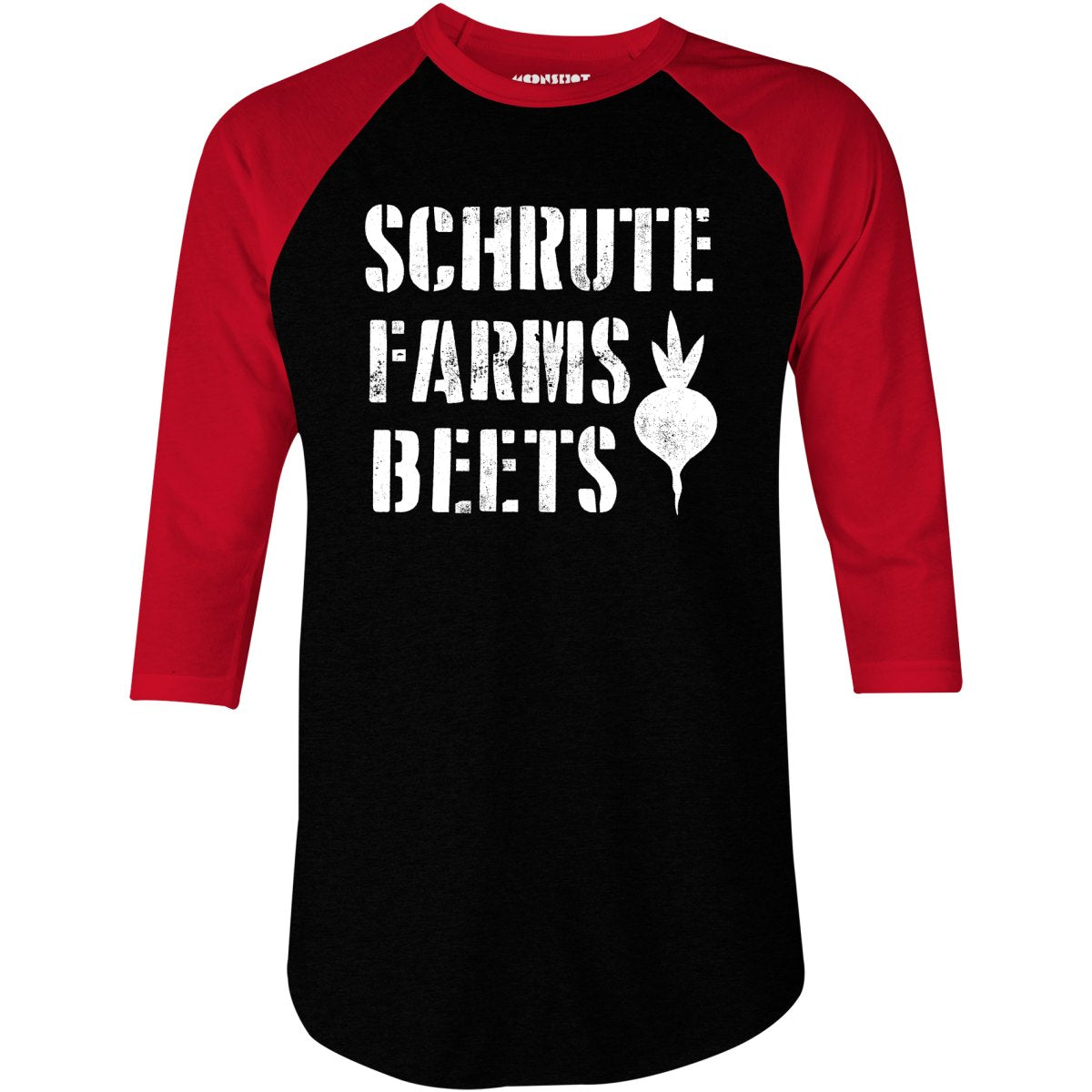Schrute Farms Beets - 3/4 Sleeve Raglan T-Shirt
