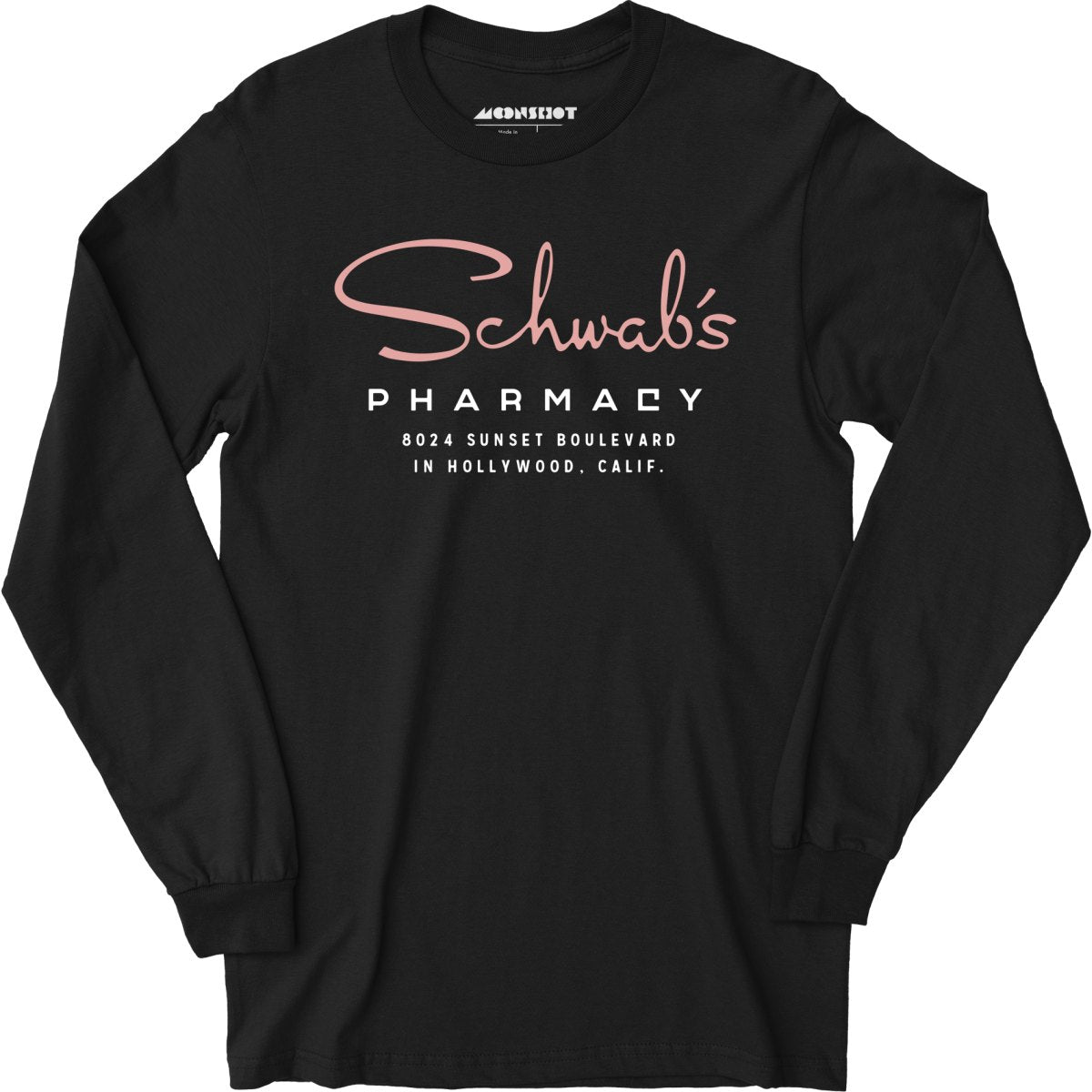 Schwab's Pharmacy - Hollywood, CA - Vintage Pharmacy - Long Sleeve T-Shirt