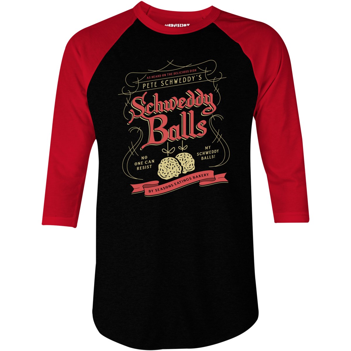 Schweddy Balls - 3/4 Sleeve Raglan T-Shirt