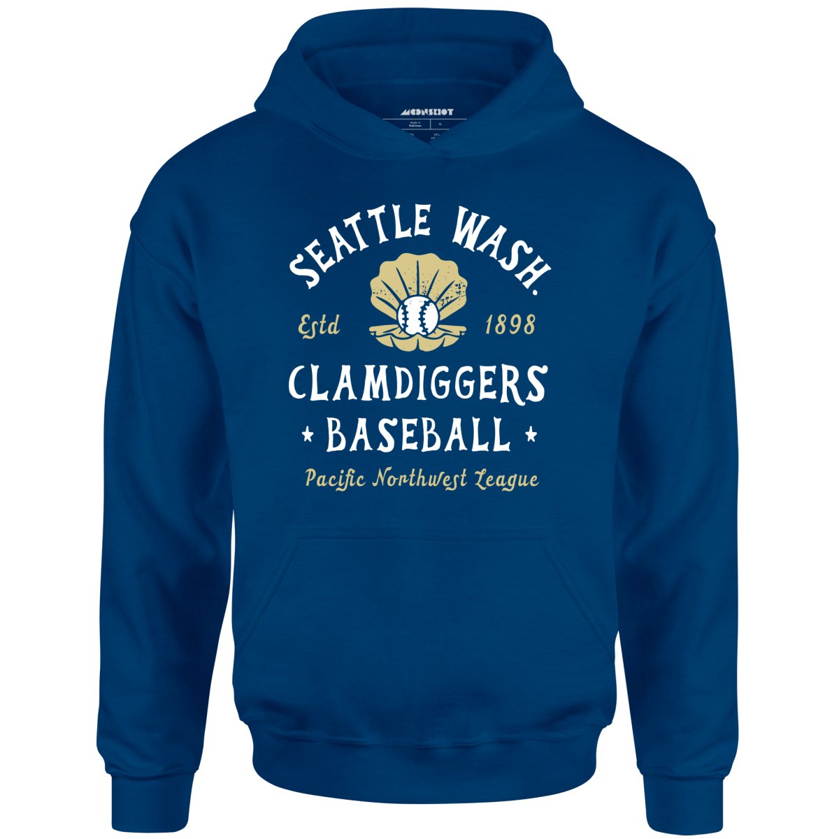 Seattle Clamdiggers - Washington - Vintage Defunct Baseball Teams - Unisex Hoodie