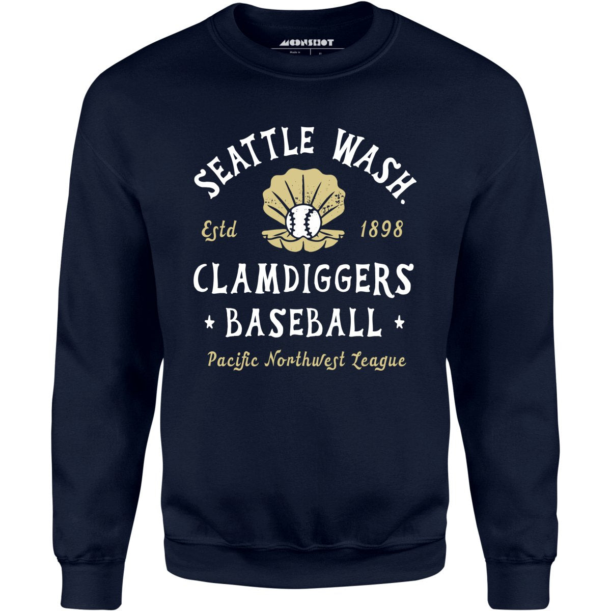 Seattle Clamdiggers - Washington - Vintage Defunct Baseball Teams - Unisex Sweatshirt