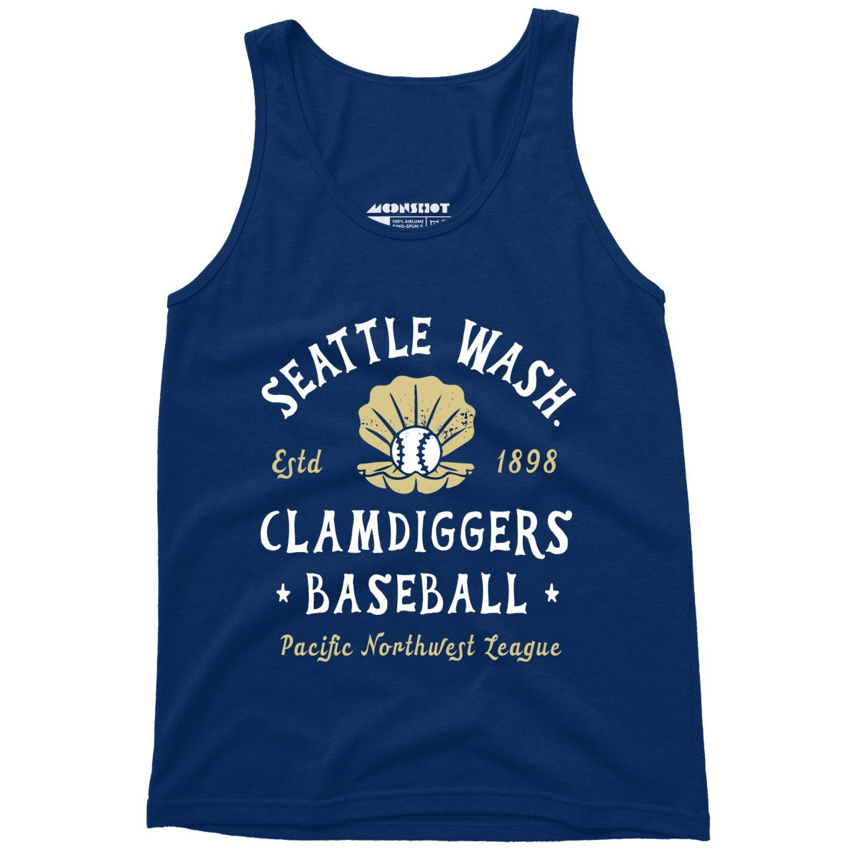 Seattle Clamdiggers - Washington - Vintage Defunct Baseball Teams - Unisex Tank Top