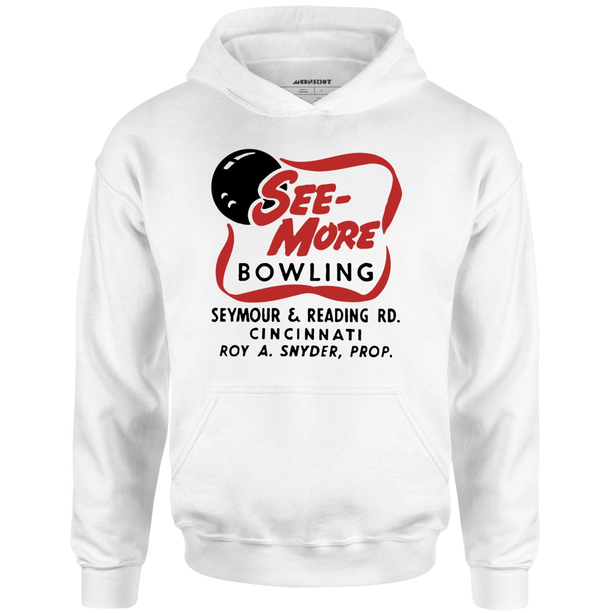See-More Bowling - Cincinnati, OH - Vintage Bowling Alley - Unisex Hoodie