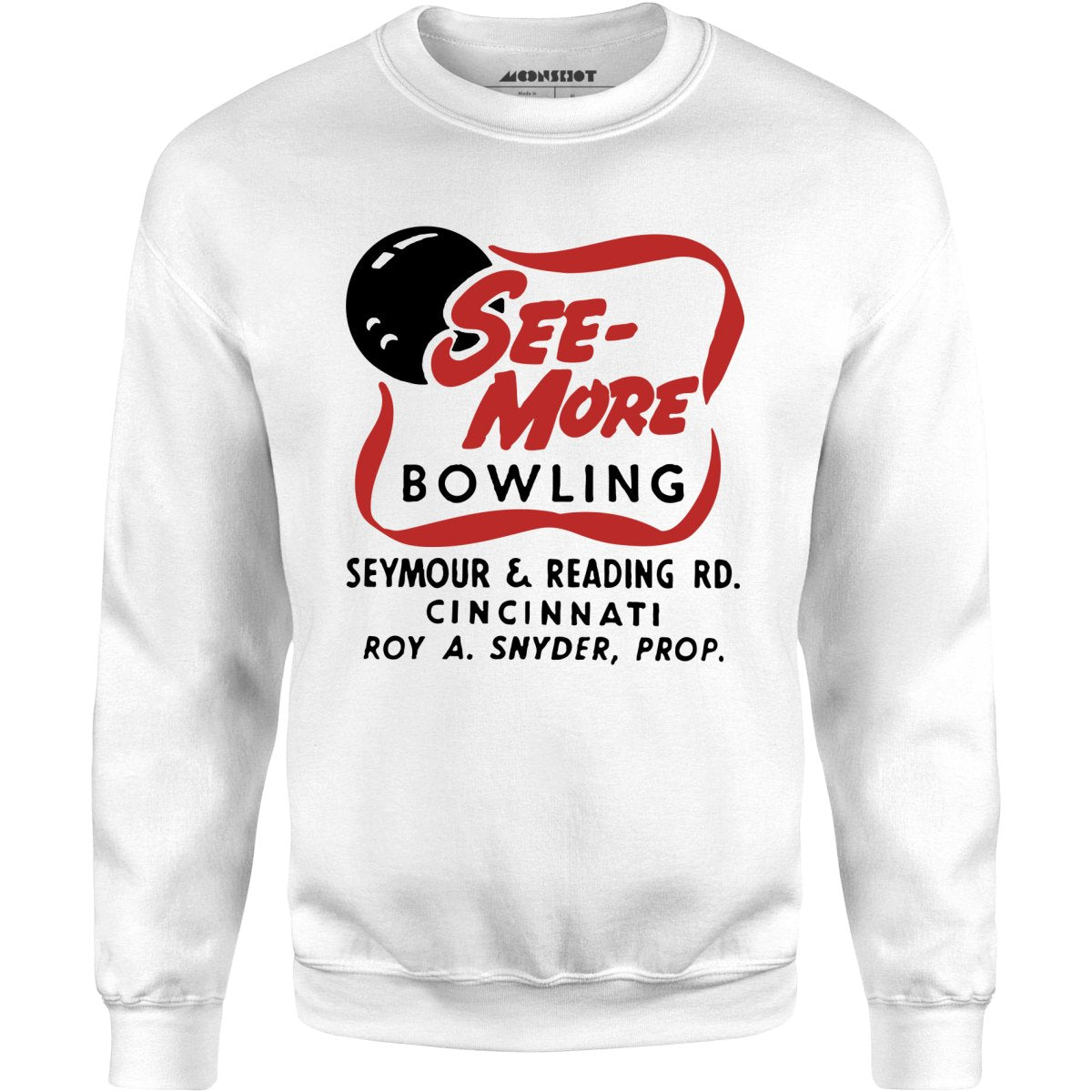 See-More Bowling - Cincinnati, OH - Vintage Bowling Alley - Unisex Sweatshirt