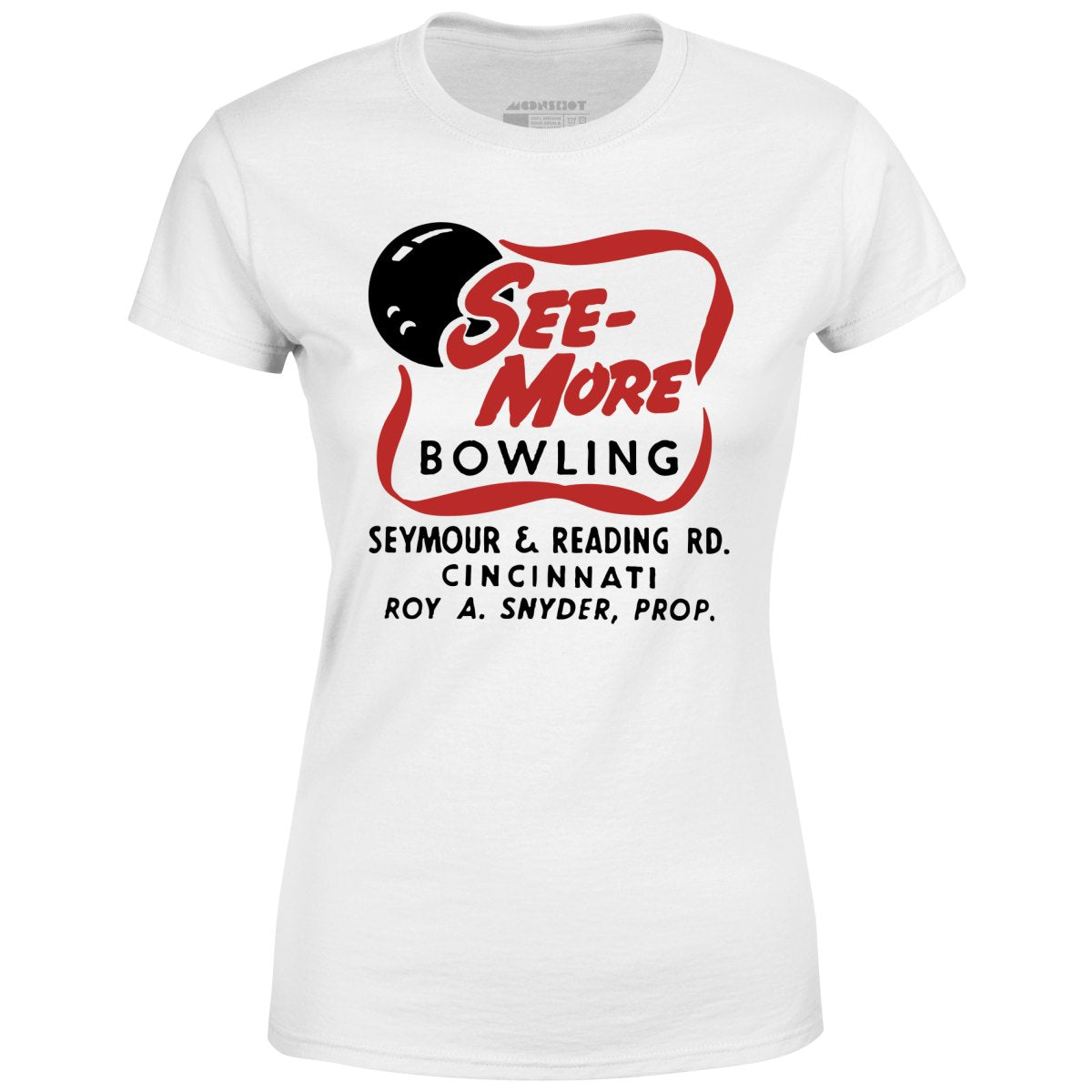 See-More Bowling - Cincinnati, OH - Vintage Bowling Alley - Women's T-Shirt