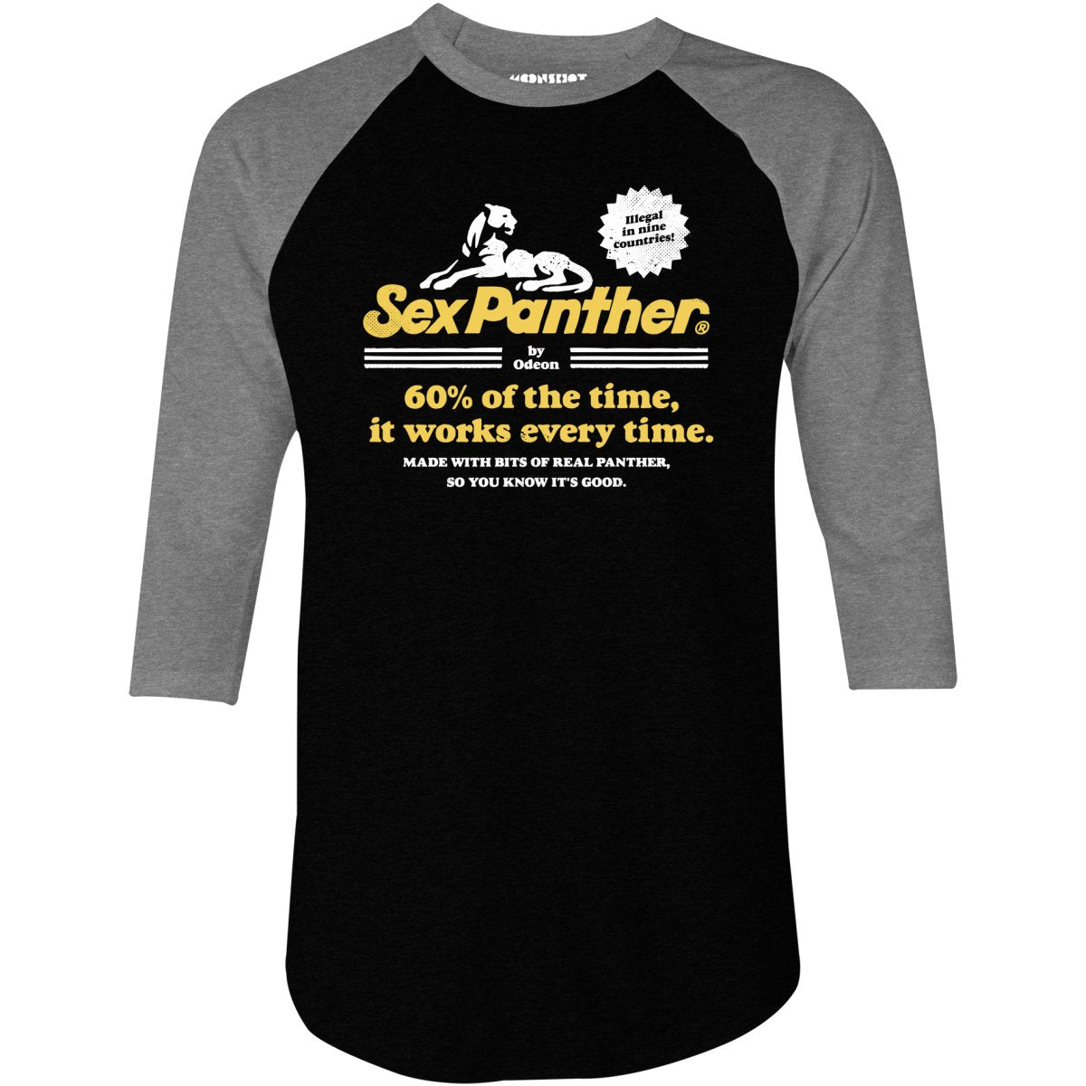 Sex Panther Cologne - 3/4 Sleeve Raglan T-Shirt