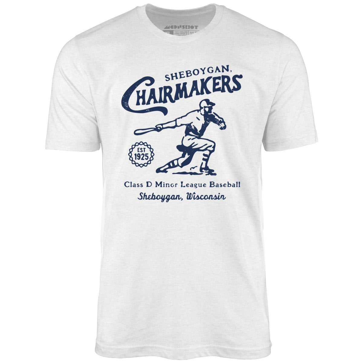 White Label Mfg Sheboygan Chairmakers - Wisconsin - Vintage Defunct Baseball Teams - Unisex T-Shirt Ash / 2XL