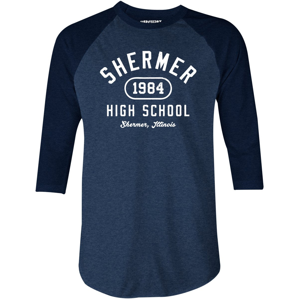 Shermer High School 1984 - 3/4 Sleeve Raglan T-Shirt