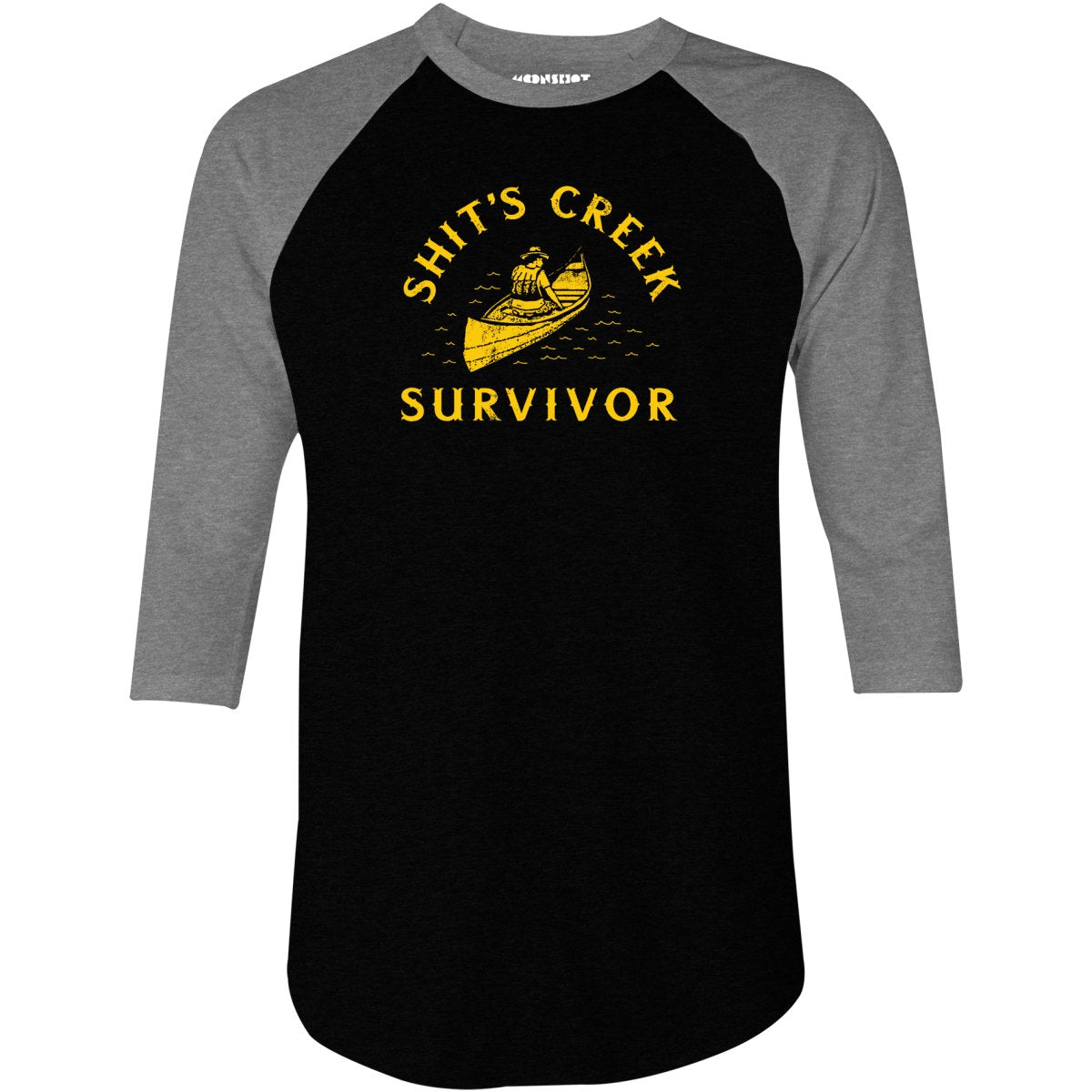 Shit's Creek Survivor - 3/4 Sleeve Raglan T-Shirt