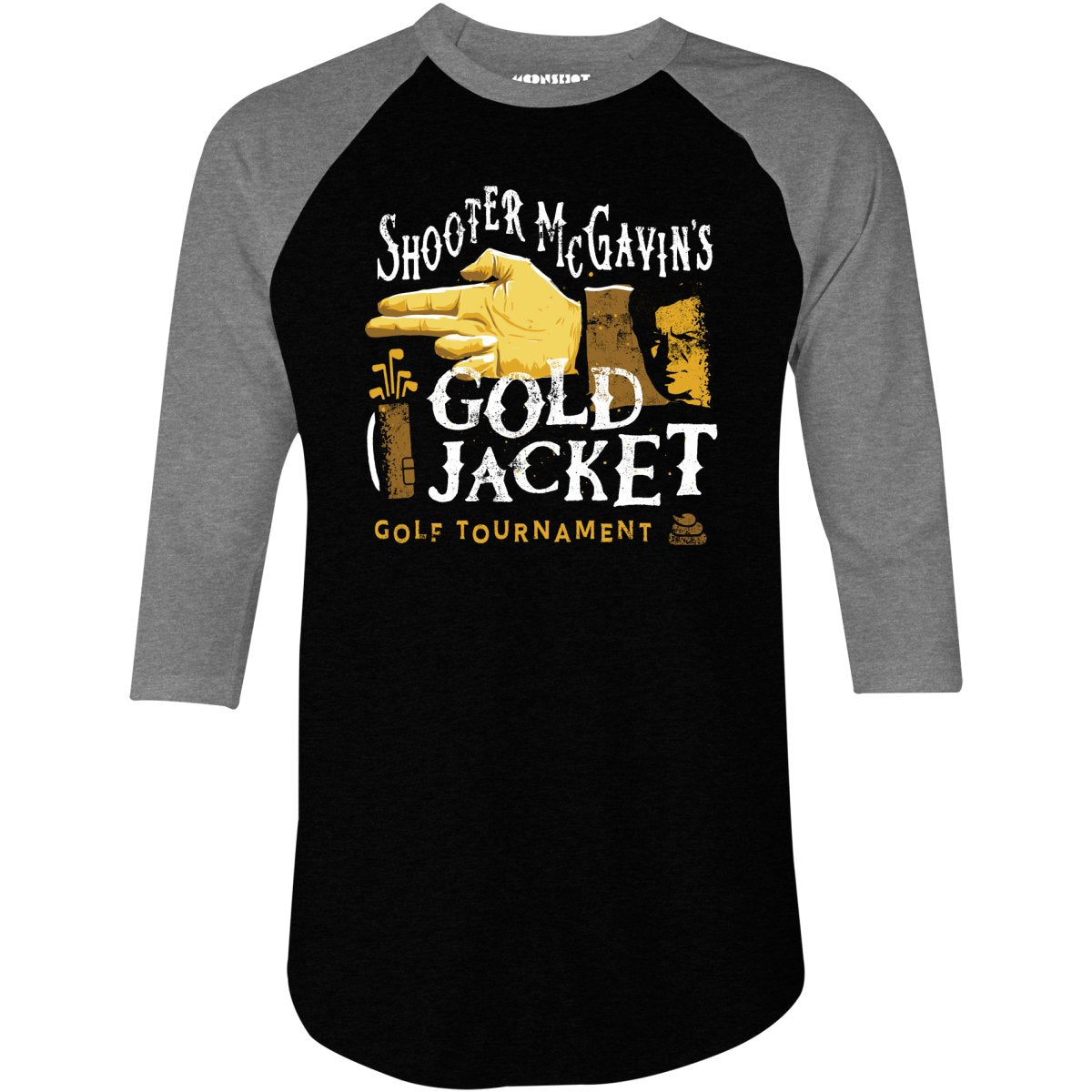 Shooter McGavin's Gold Jacket Golf Tournament - 3/4 Sleeve Raglan T-Shirt