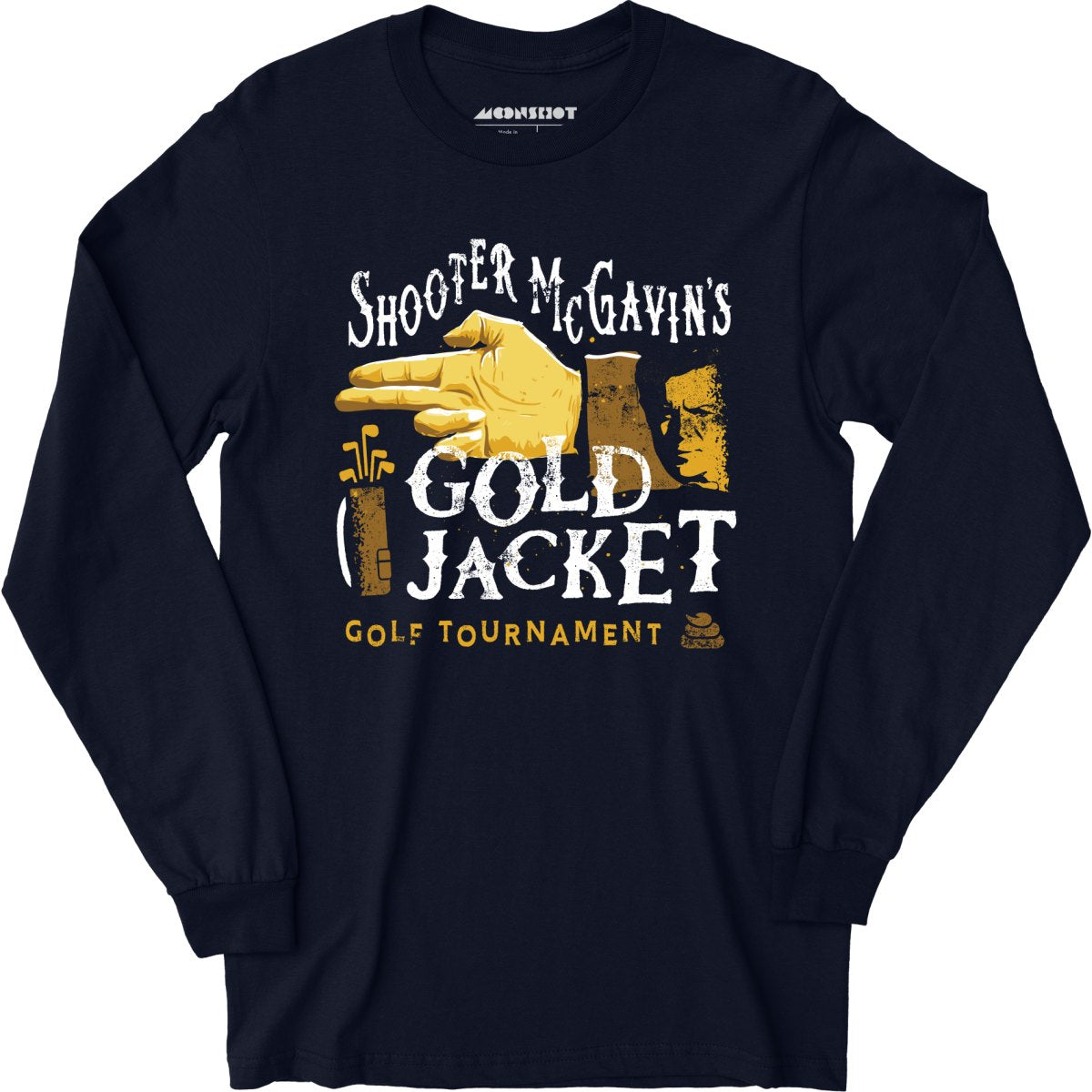 Ultra Cotton Vegas Gold Golf Shirts Shooter McGavin's Gold Jacket