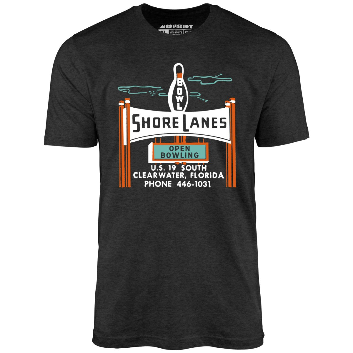 Shore Lanes - Clearwater, FL - Vintage Bowling Alley - Unisex T-Shirt
