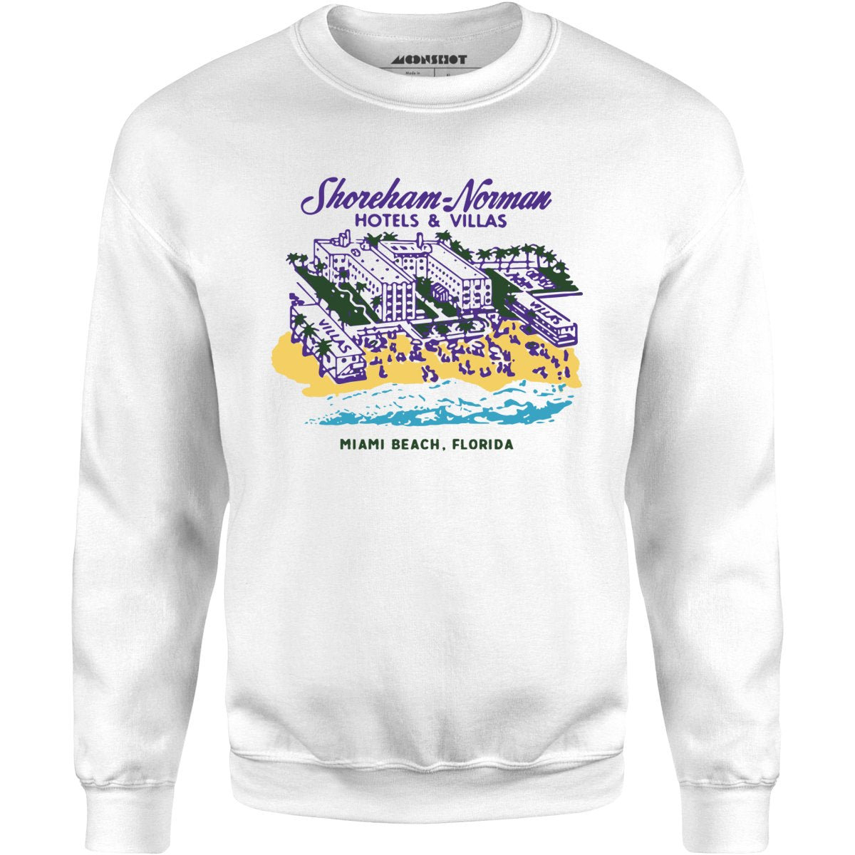 Shoreham Norman Hotels & Villas - Miami, FL - Vintage Hotel - Unisex Sweatshirt