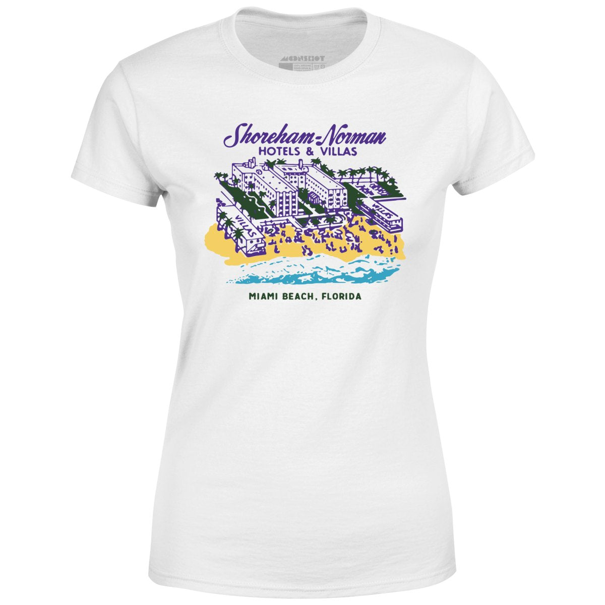 Shoreham Norman Hotels & Villas - Miami, FL - Vintage Hotel - Women's T-Shirt