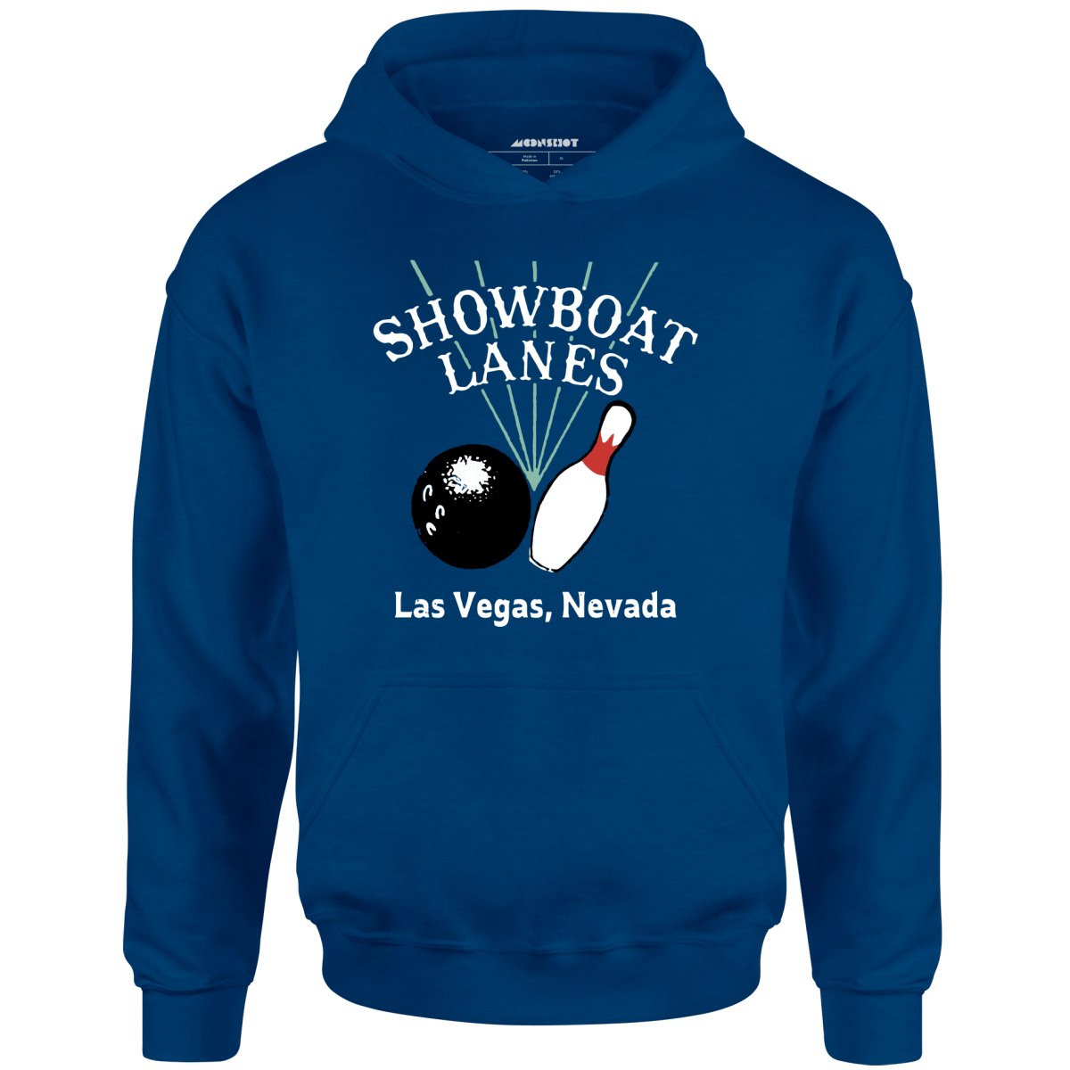 Showboat Lanes - Las Vegas, NV - Vintage Bowling Alley - Unisex Hoodie