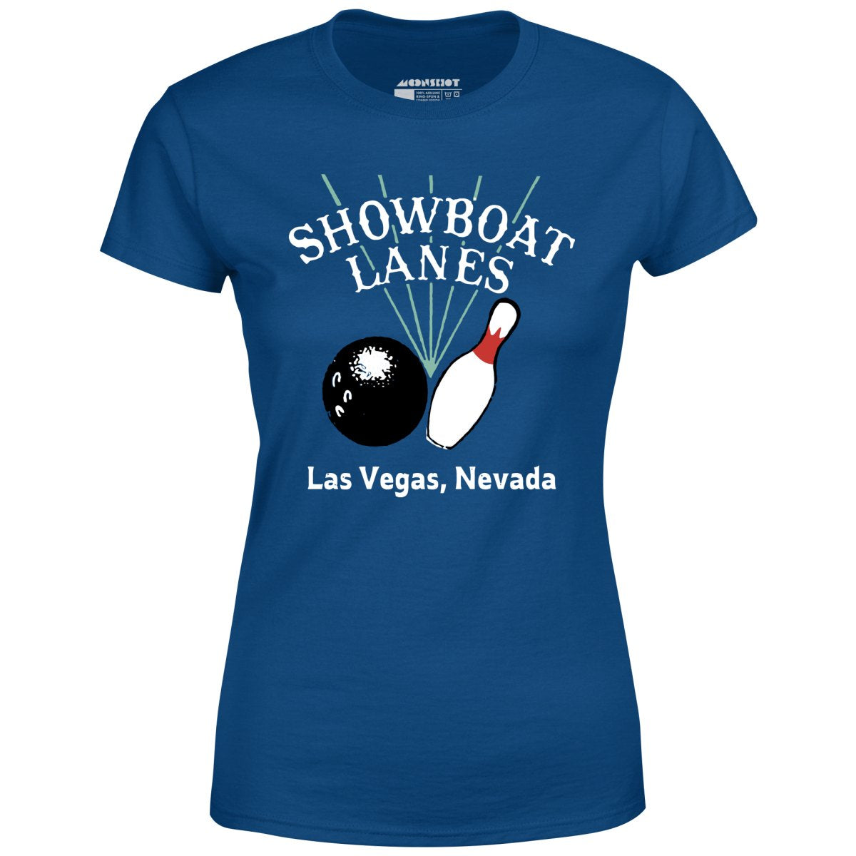 Showboat Lanes - Las Vegas, NV - Vintage Bowling Alley - Women's T-Shirt