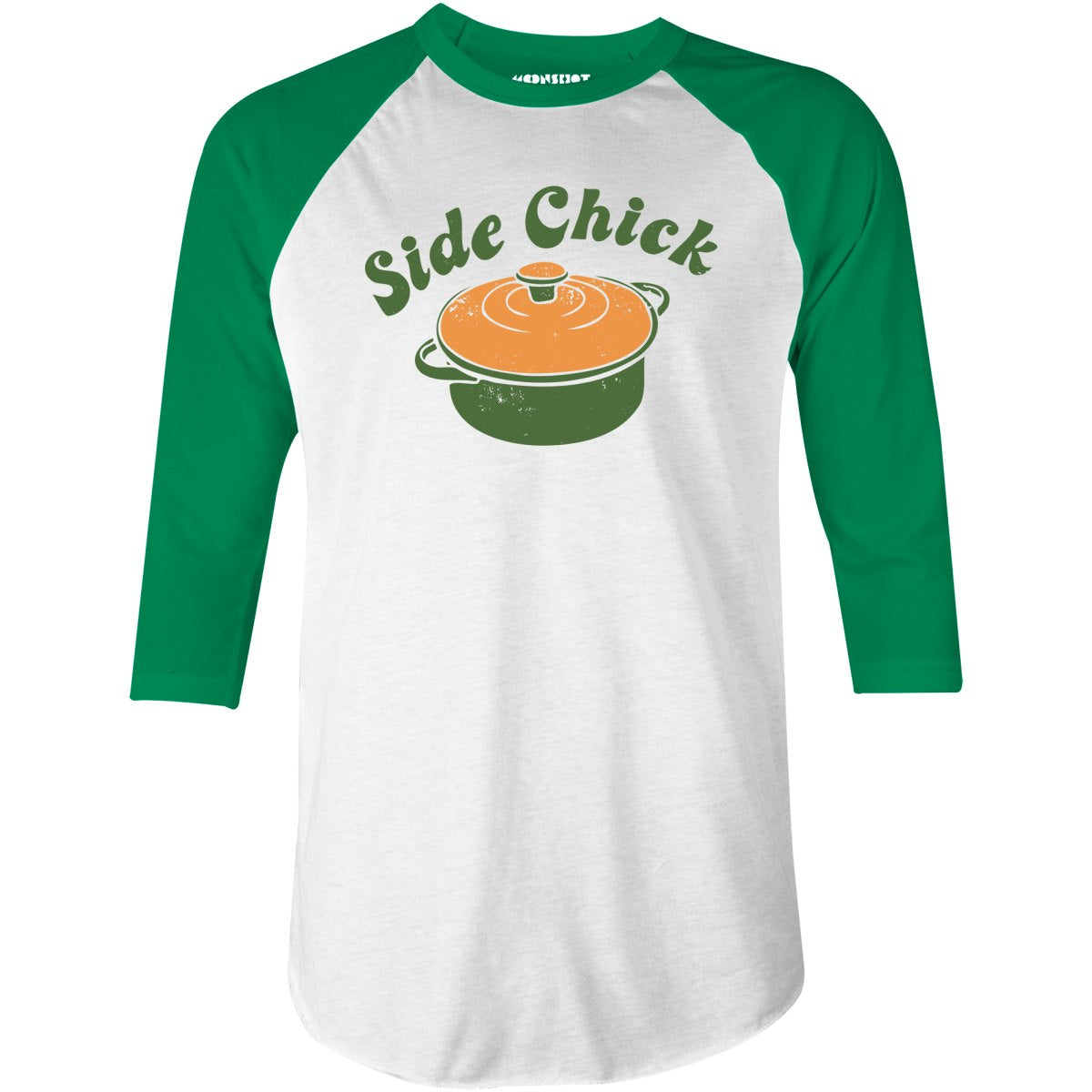 Side Chick - 3/4 Sleeve Raglan T-Shirt
