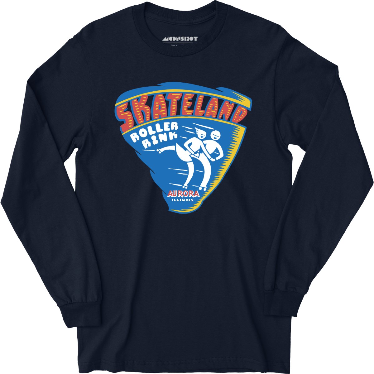 Skateland - Aurora, IL - Vintage Roller Rink - Long Sleeve T-Shirt