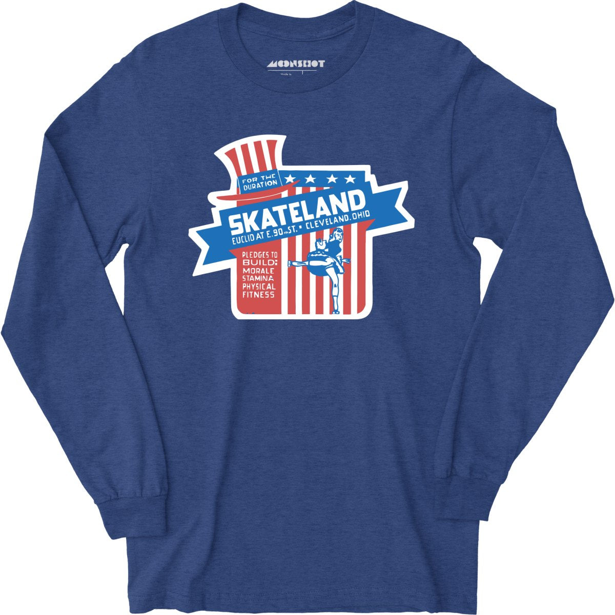 Skateland - Cleveland, OH - Vintage Roller Rink - Long Sleeve T-Shirt