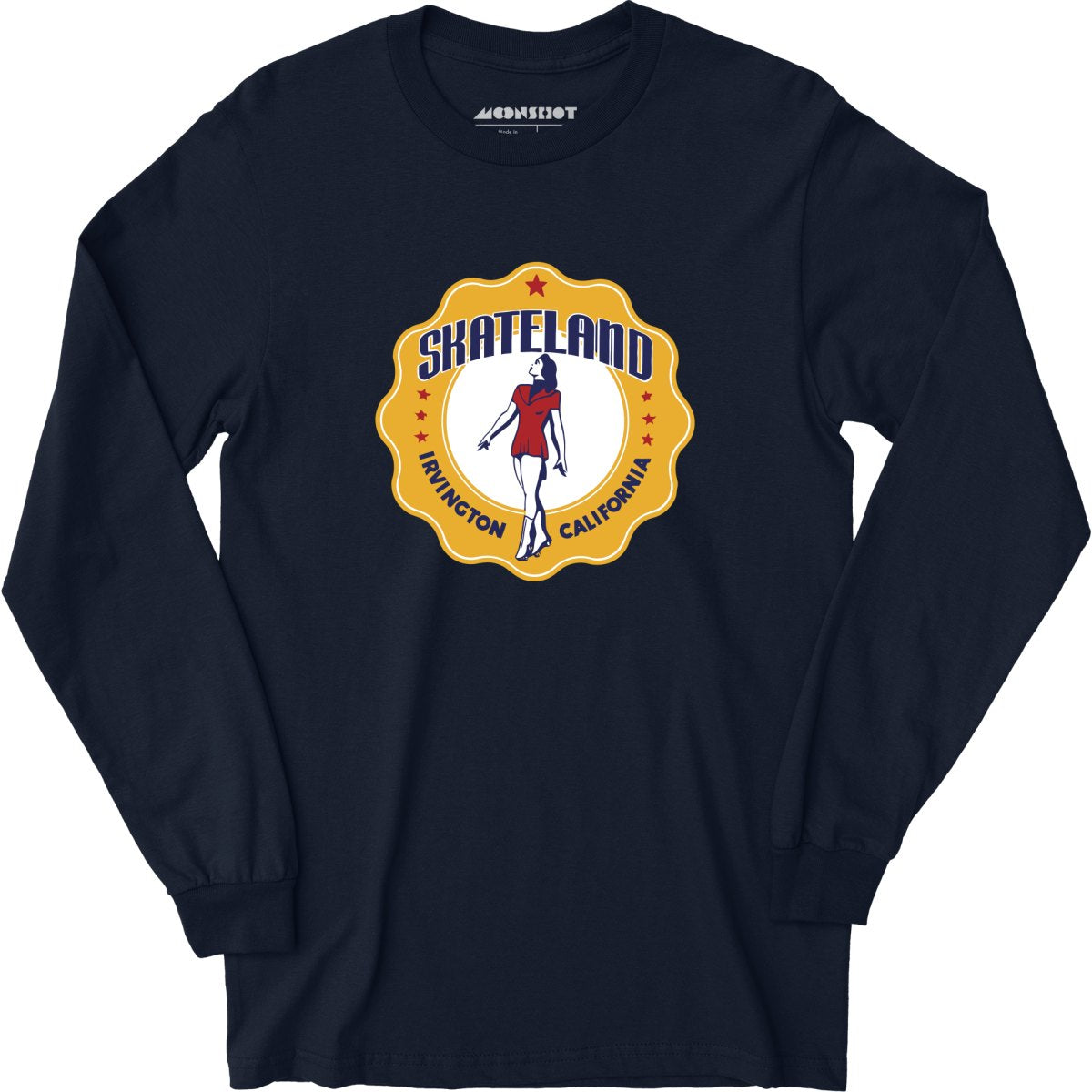 Skateland - Irvington, CA - Vintage Roller Rink - Long Sleeve T-Shirt