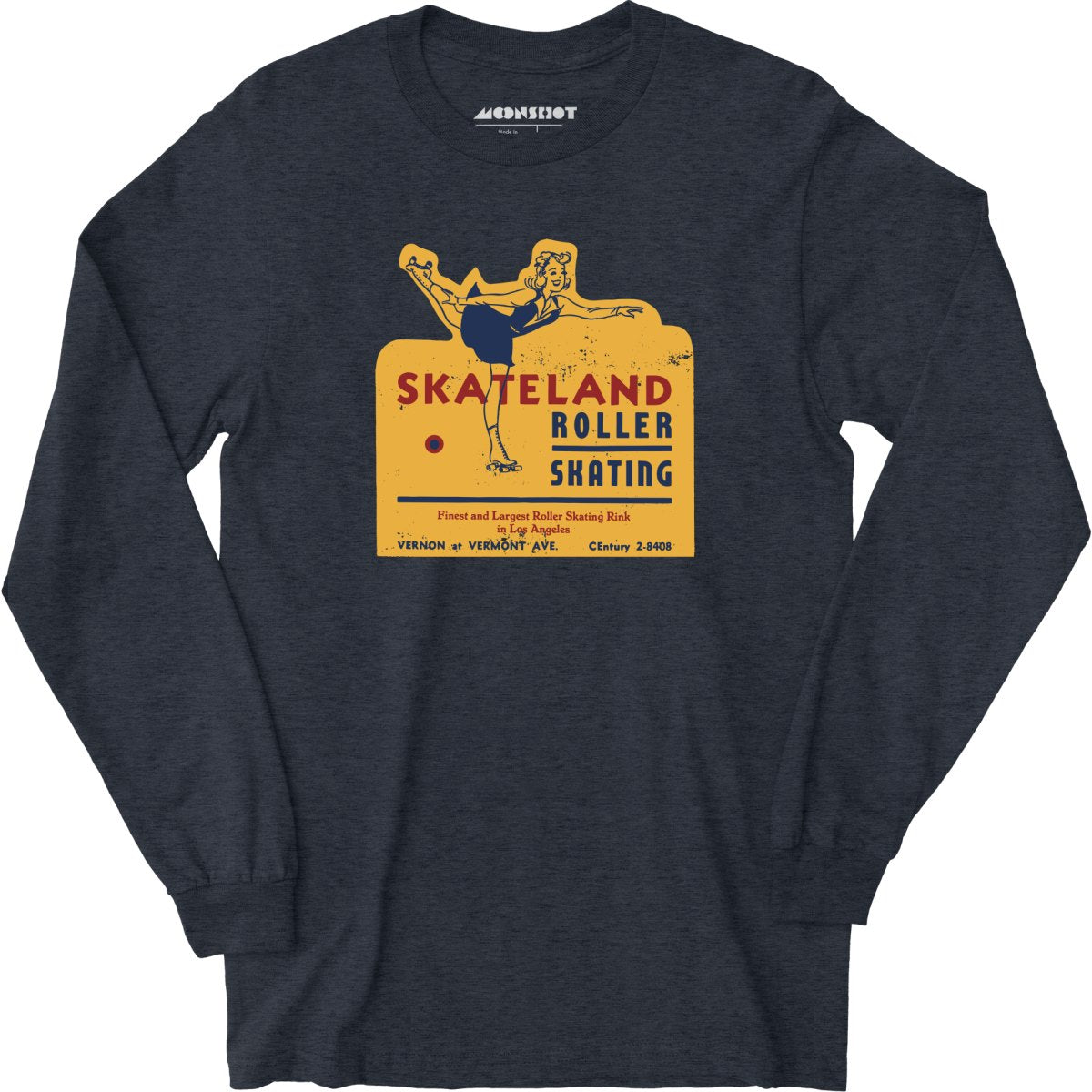 Skateland - Los Angeles, CA - Vintage Roller Rink - Long Sleeve T-Shirt