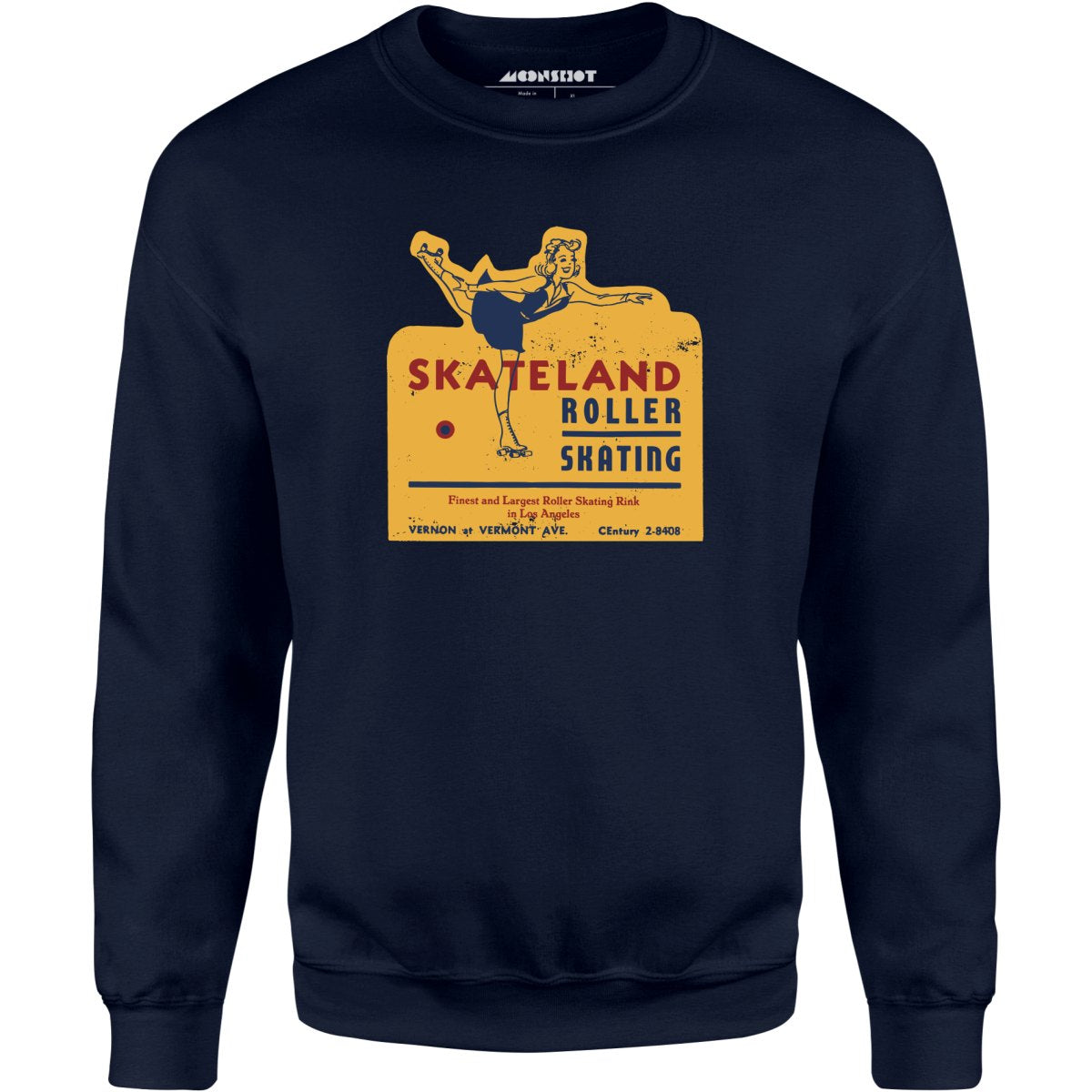 Skateland - Los Angeles, CA - Vintage Roller Rink - Unisex Sweatshirt
