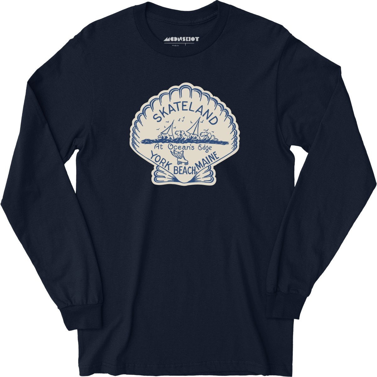 Skateland - York Beach, ME - Vintage Roller Rink - Long Sleeve T-Shirt