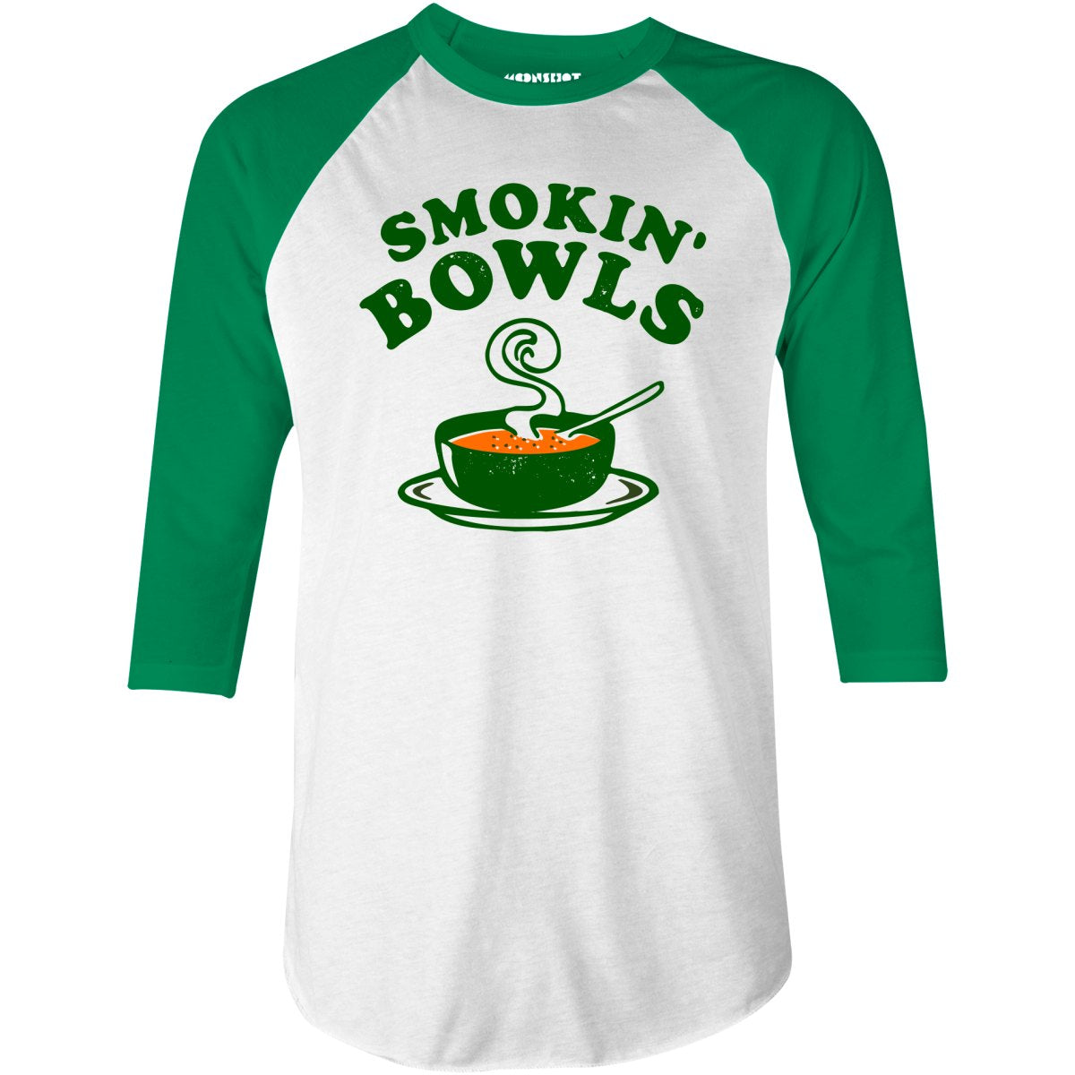 Smokin' Bowls - 3/4 Sleeve Raglan T-Shirt