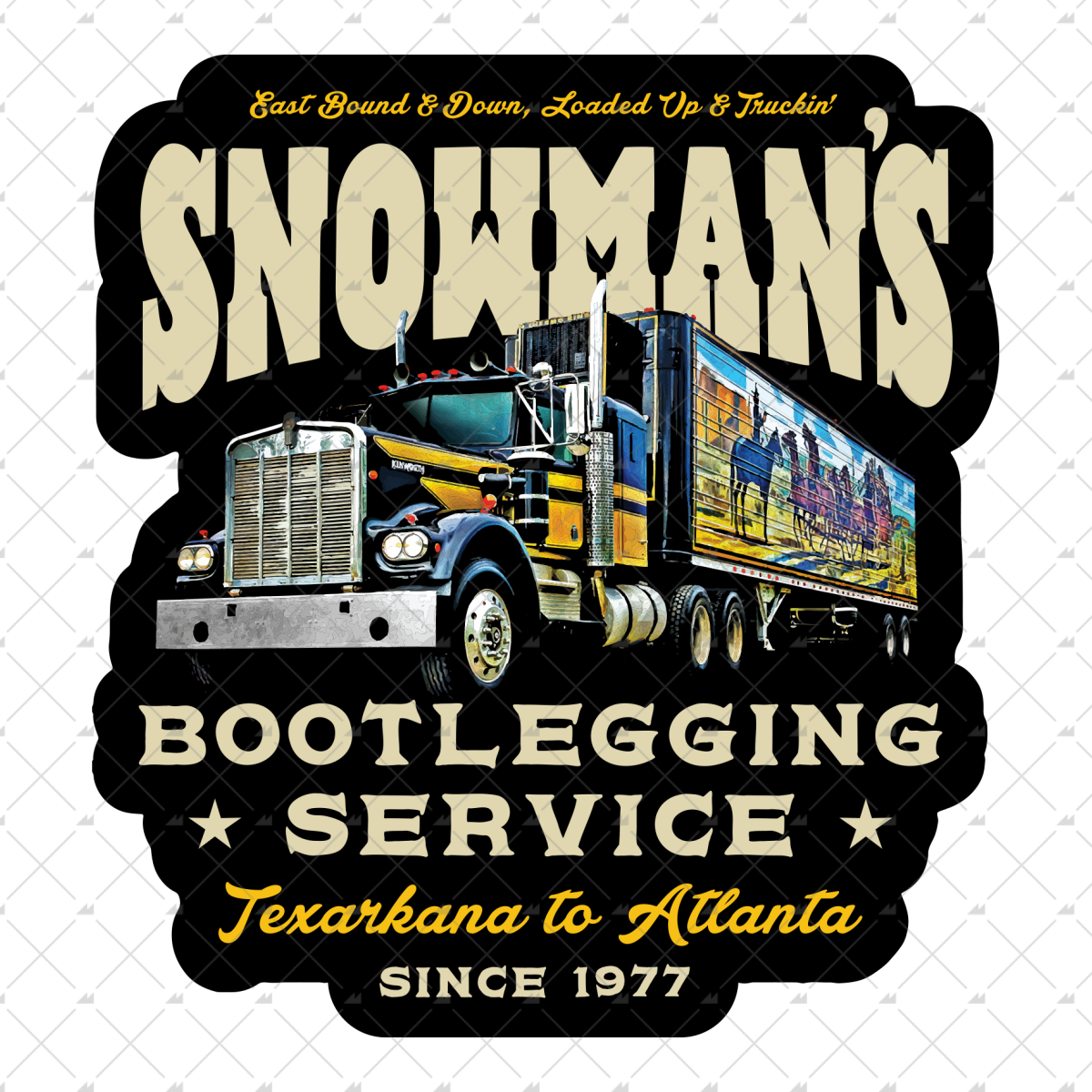 Snowman's Bootlegging Service - Sticker