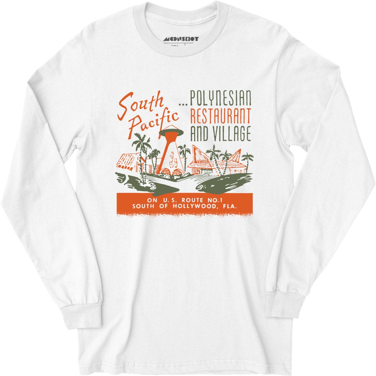 South Pacific - Hallandale Beach, FL - Vintage Tiki Bar - Long Sleeve T-Shirt