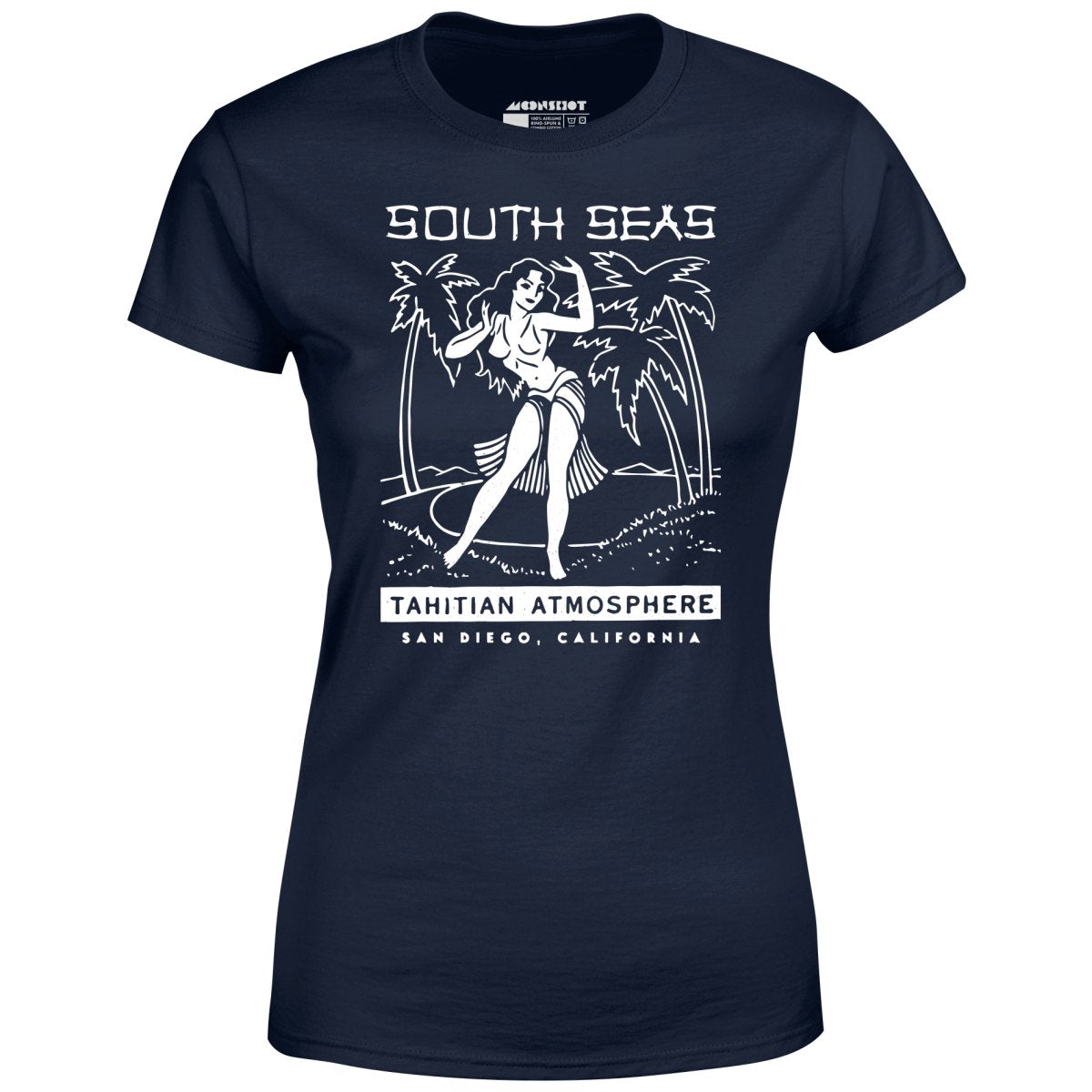 South Seas - San Diego, CA - Vintage Tiki Bar - Women's T-Shirt