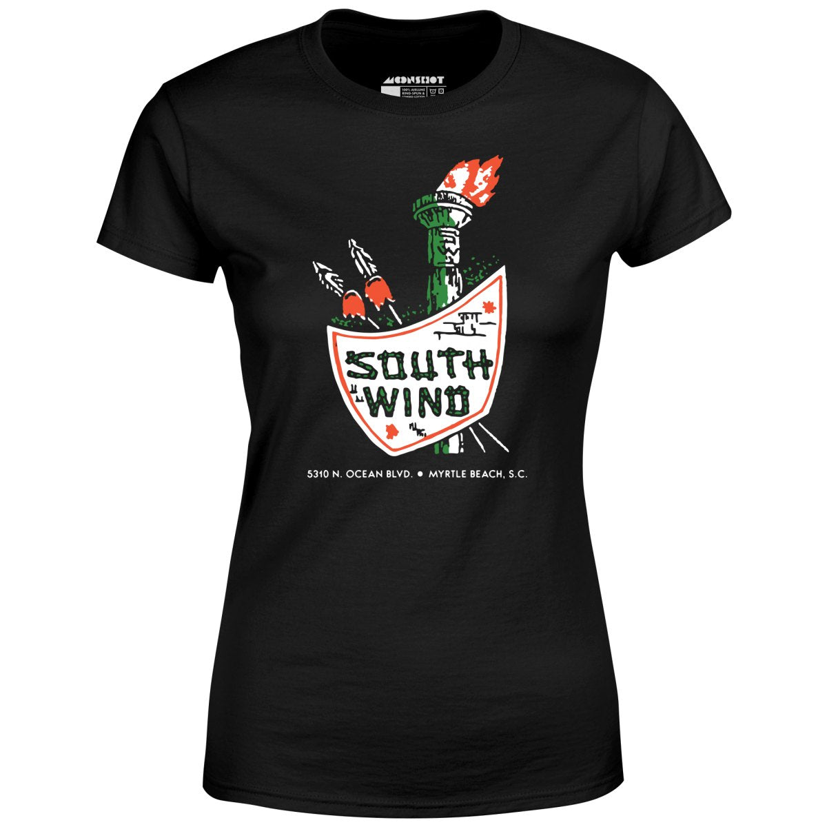 South Wind - Myrtle Beach, SC - Vintage Tiki Bar - Women's T-Shirt
