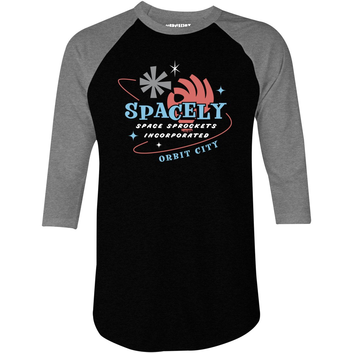 Spacely Space Sprockets - 3/4 Sleeve Raglan T-Shirt