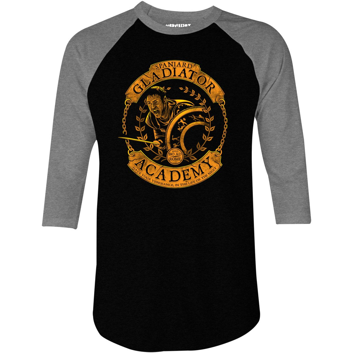 Spaniard Gladiator Academy - 3/4 Sleeve Raglan T-Shirt