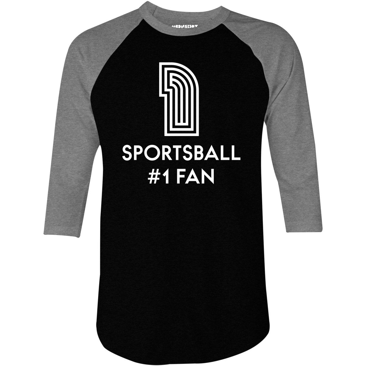 Sportsball #1 Fan - 3/4 Sleeve Raglan T-Shirt