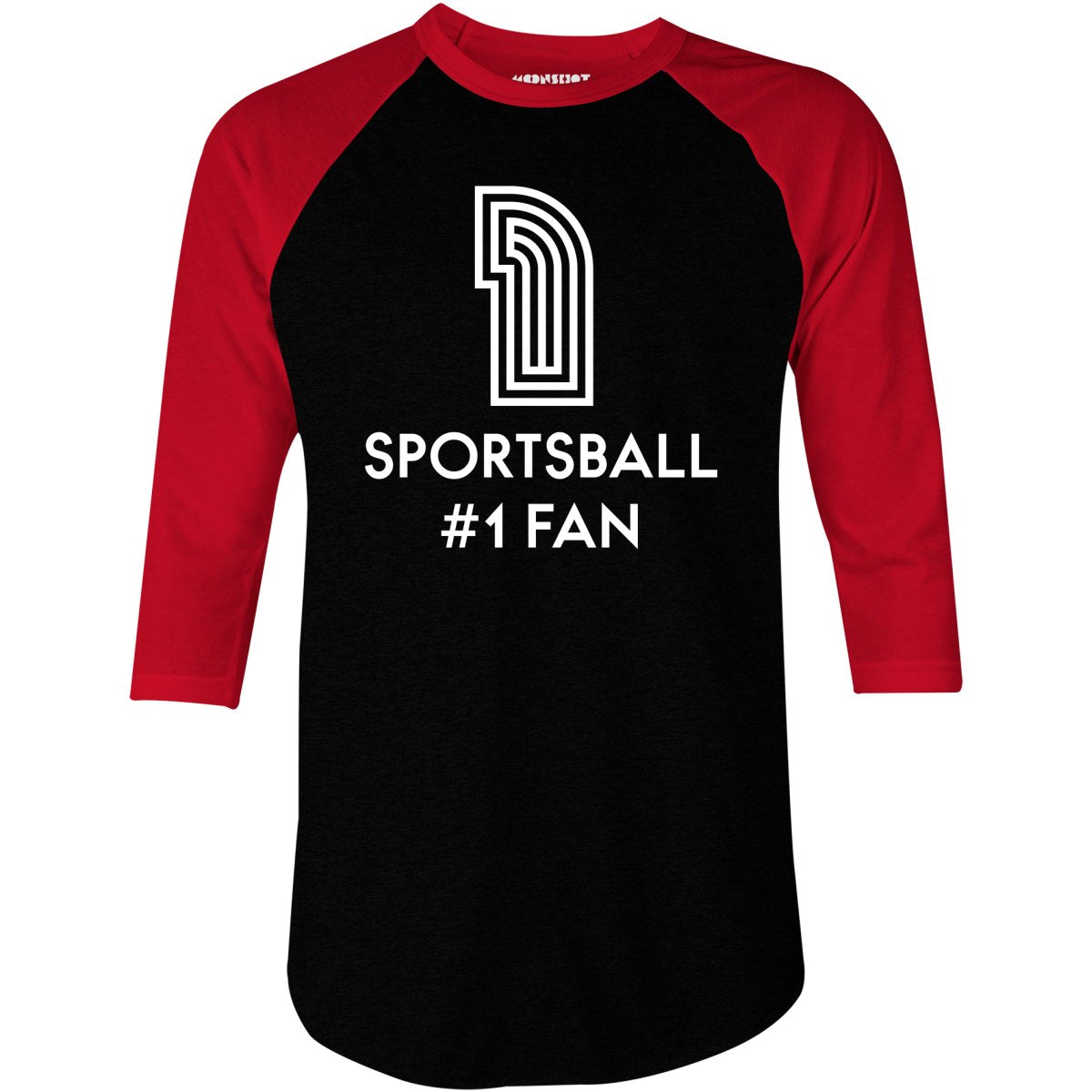 Sportsball #1 Fan - 3/4 Sleeve Raglan T-Shirt