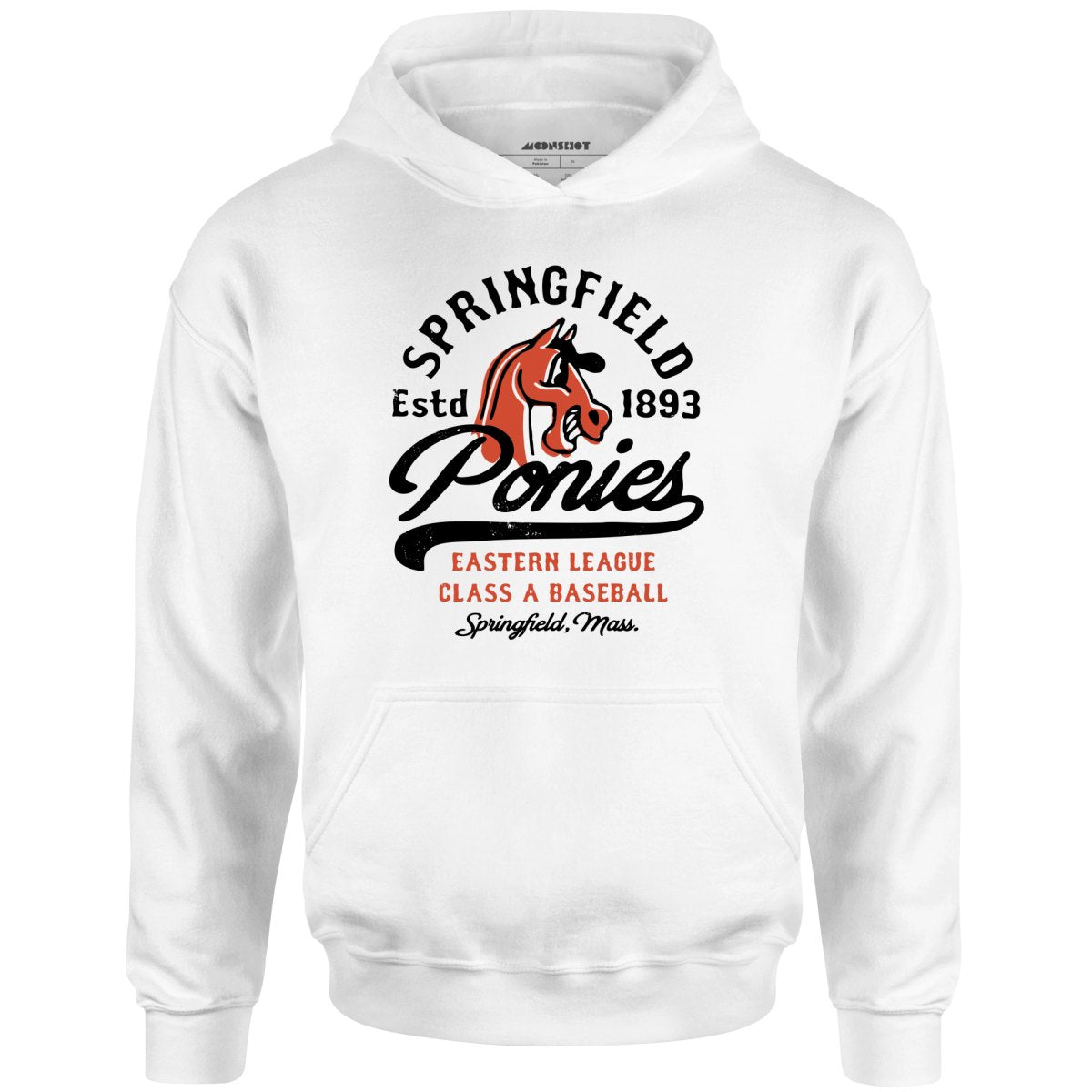 Springfield Ponies - Massachusetts - Vintage Defunct Baseball Teams - Unisex Hoodie