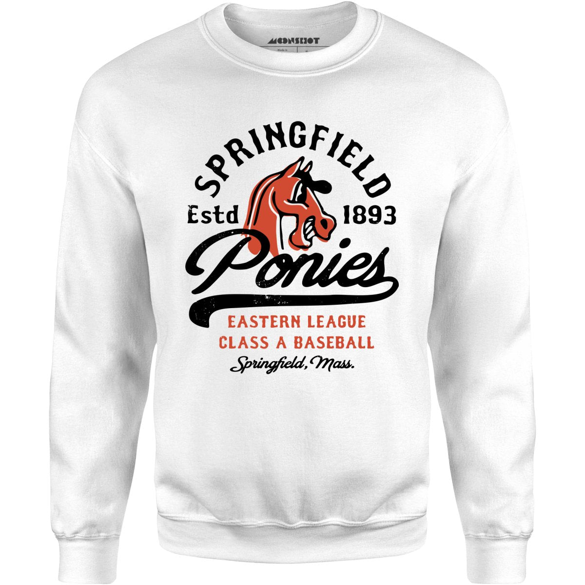 Springfield Ponies - Massachusetts - Vintage Defunct Baseball Teams - Unisex Sweatshirt