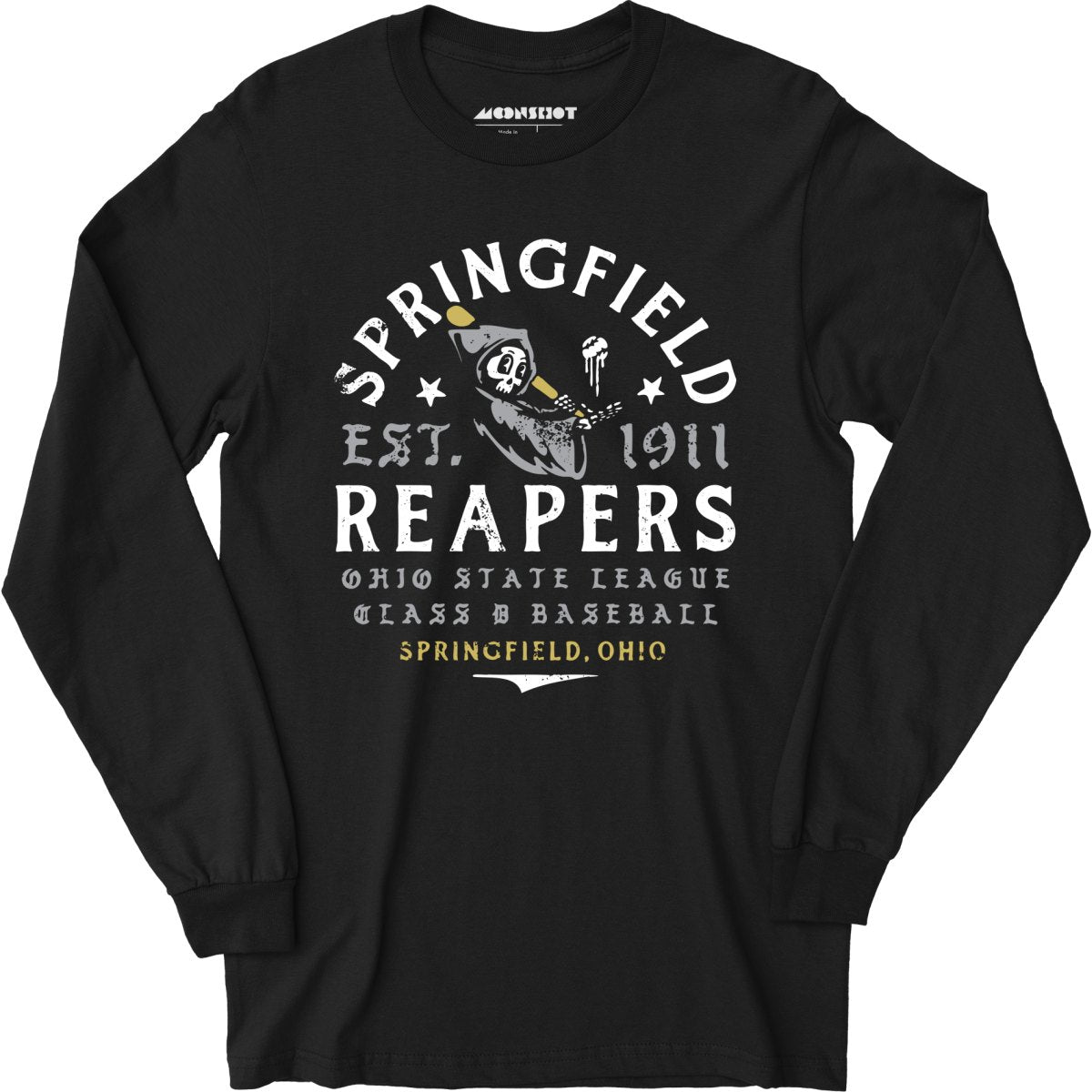 Springfield Reapers - Ohio - Vintage Defunct Baseball Teams - Long Sleeve T-Shirt