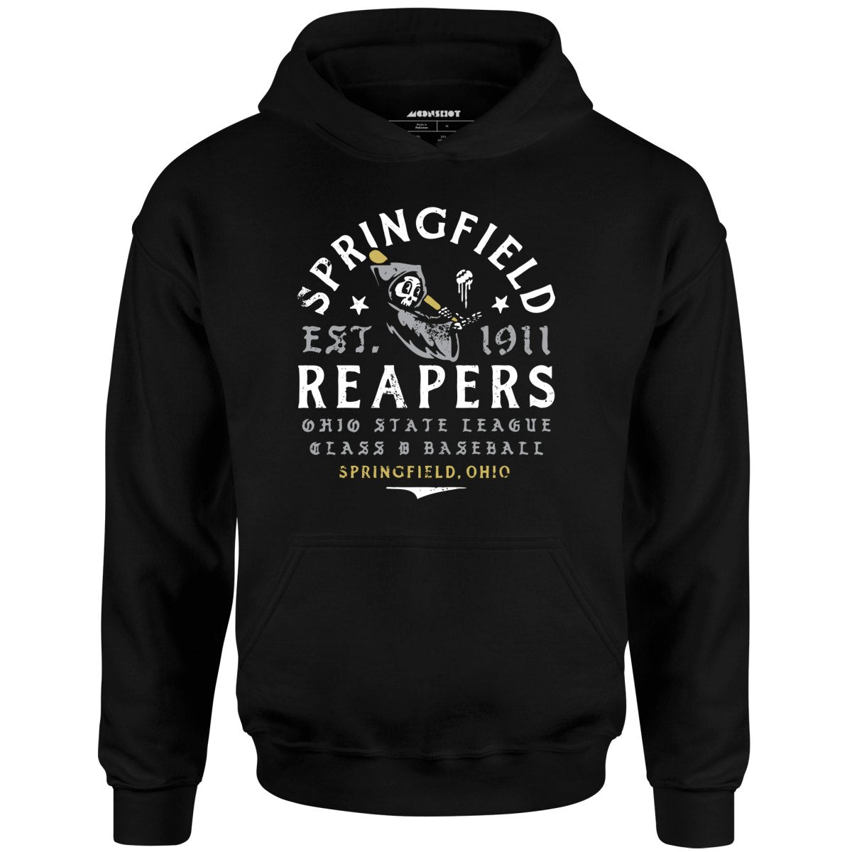 Springfield Reapers - Ohio - Vintage Defunct Baseball Teams - Unisex Hoodie