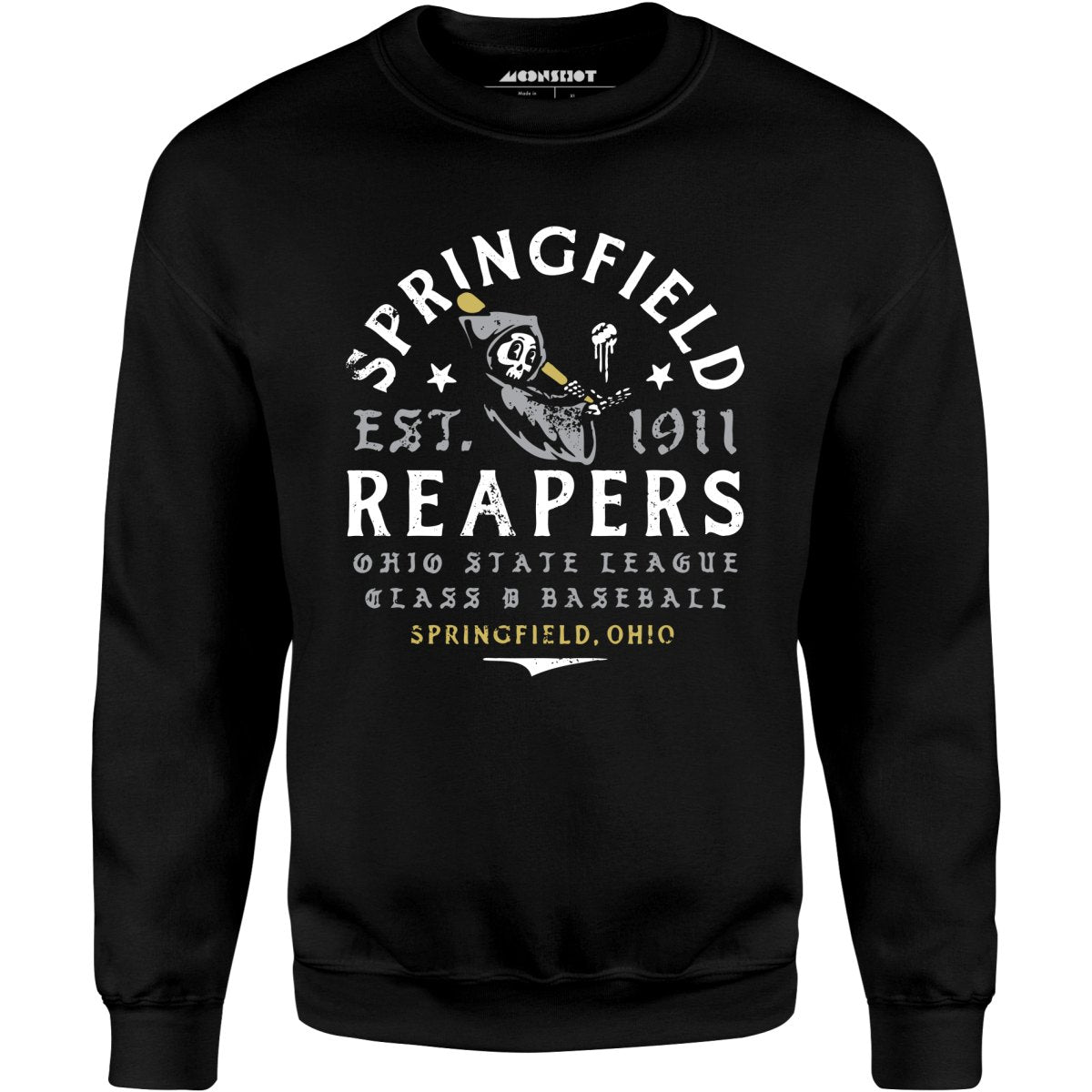 Springfield Reapers - Ohio - Vintage Defunct Baseball Teams - Unisex Sweatshirt