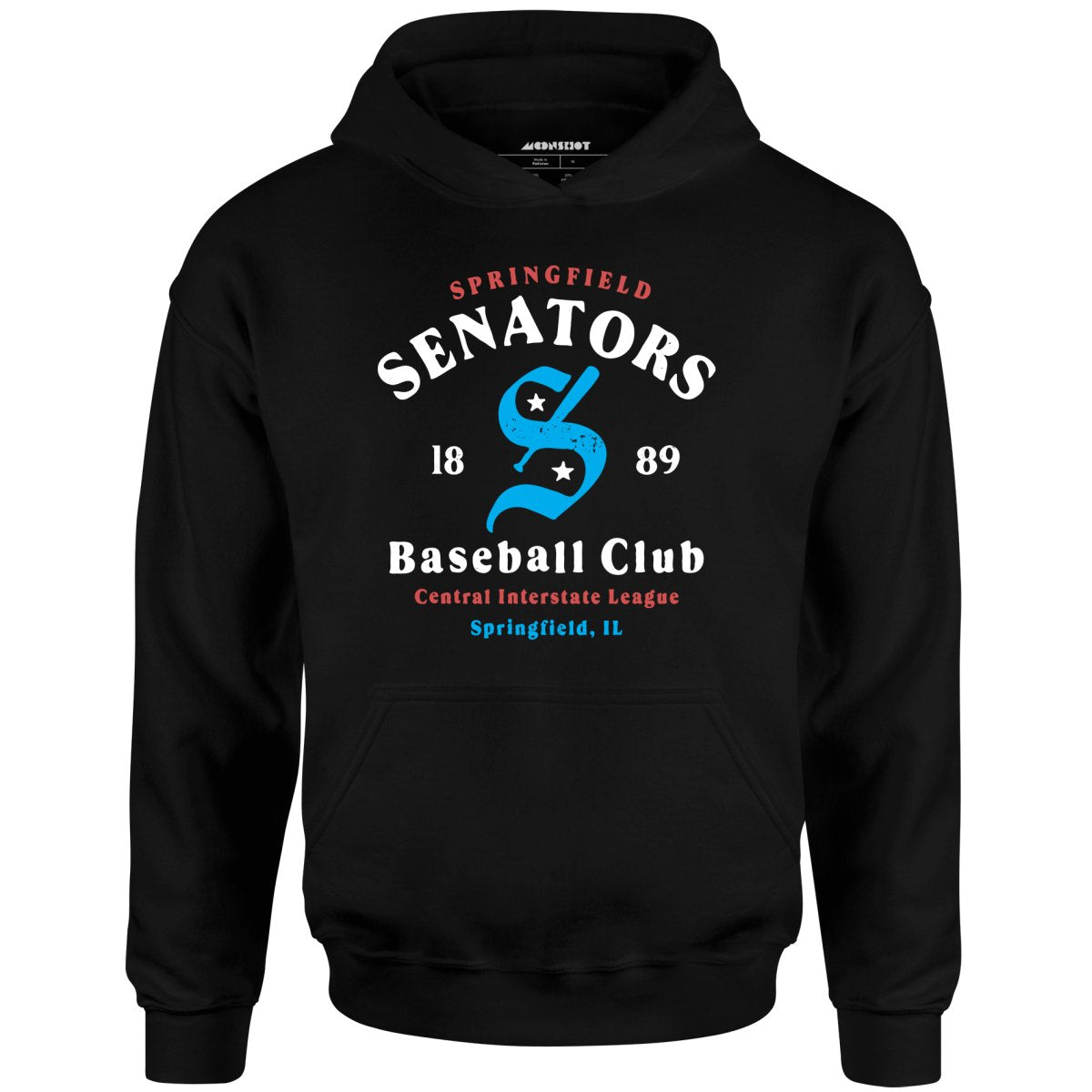 Springfield Senators - Illinois - Vintage Defunct Baseball Teams - Unisex Hoodie