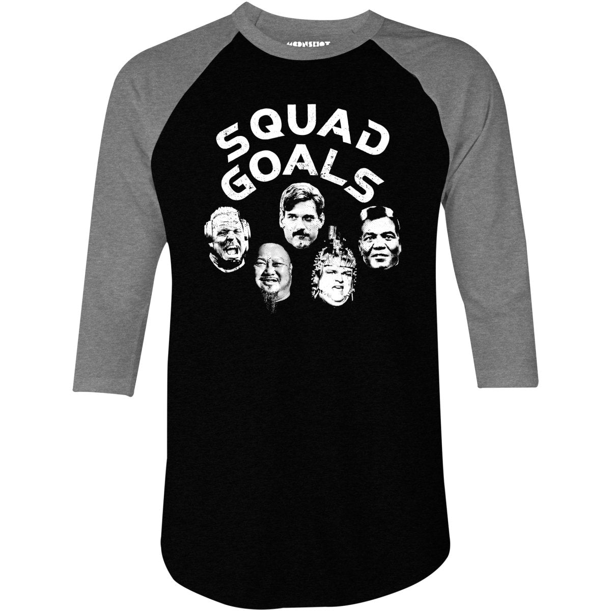 Squad Goals - Running Man Stalkers - 3/4 Sleeve Raglan T-Shirt