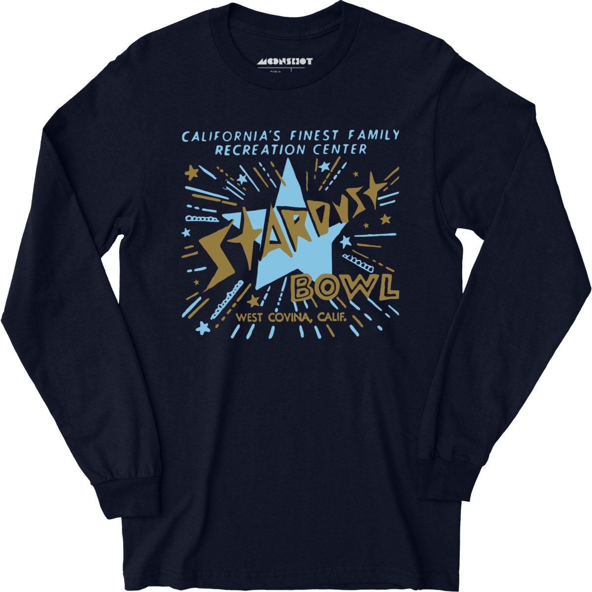 Stardust Bowl - West Covina, CA - Vintage Bowling Alley - Long Sleeve T-Shirt