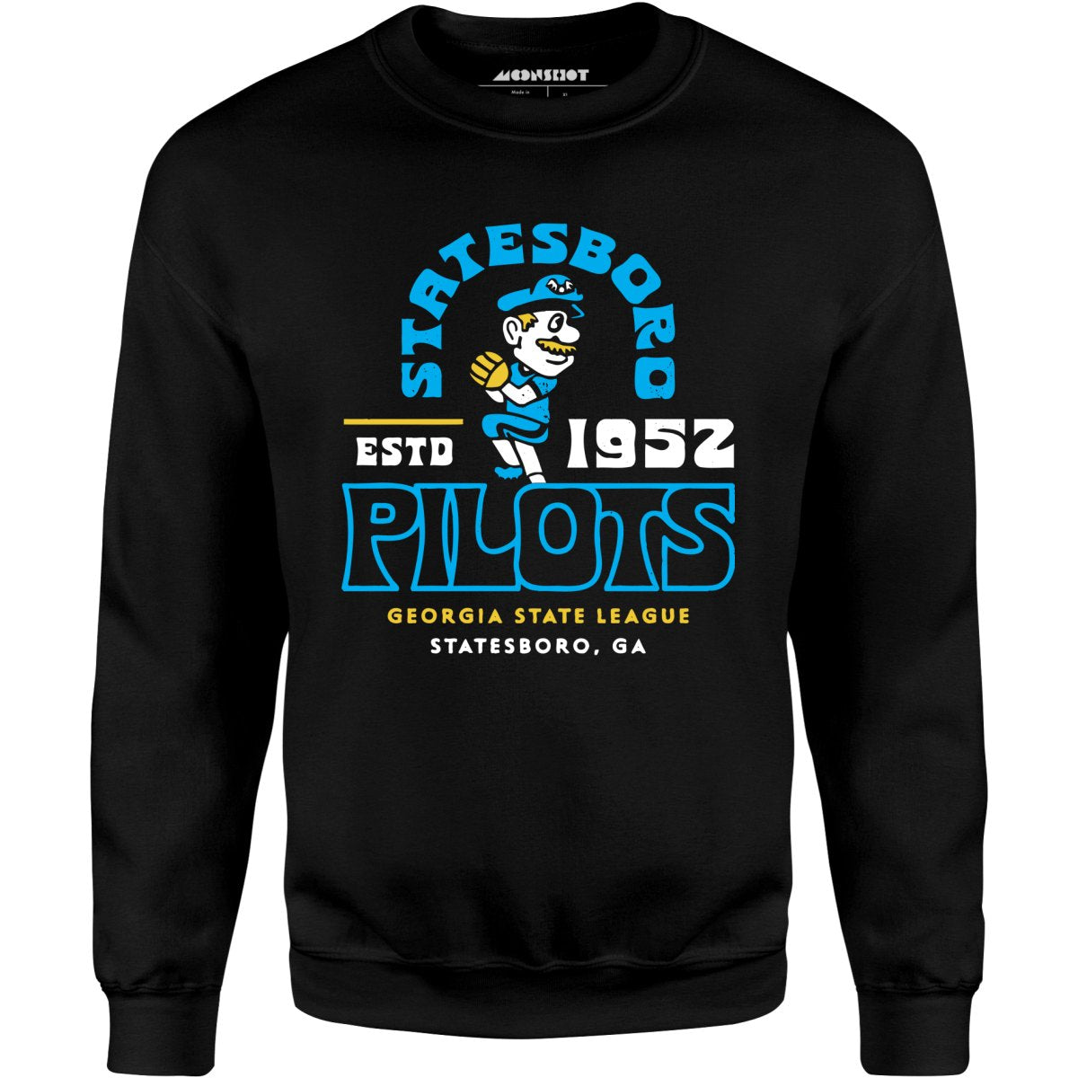 Statesboro Pilots - Georgia - Vintage Defunct Baseball Teams - Unisex Sweatshirt